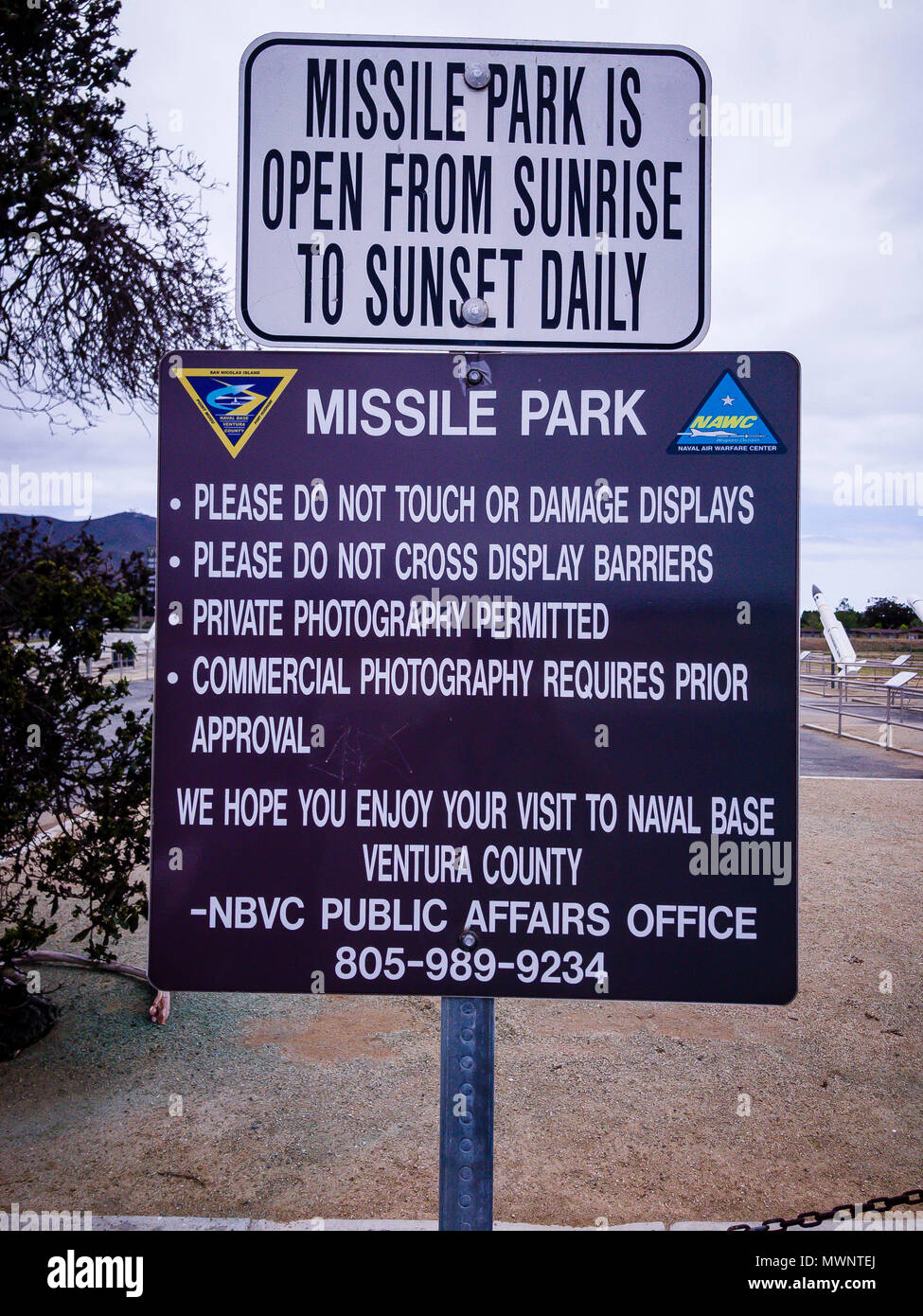 Stock Photo - Point Mugu Missile Park, Port Hueneme, California, Stati Uniti © Hugh Peterswald/Alamy Foto Stock