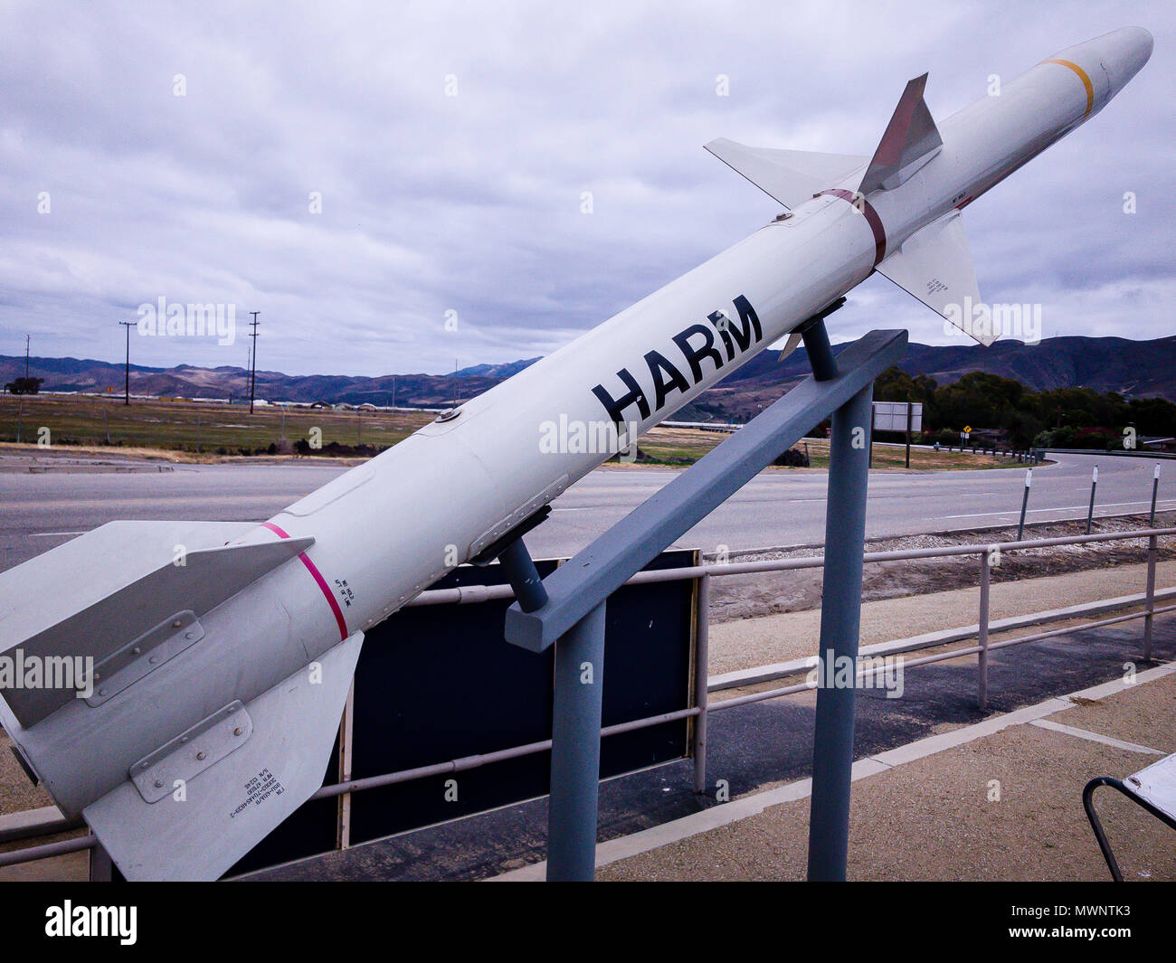 Stock Photo - missile HARM , Point Mugu Missile Park, Port Hueneme, California, Stati Uniti © Hugh Peterswald/Alamy Foto Stock