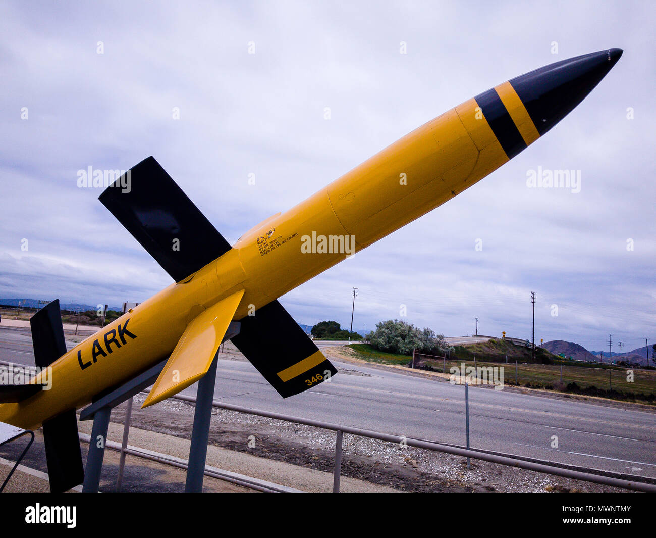 Stock Photo - Lark Missile , Point Mugu Missile Park, Port Hueneme, California, Stati Uniti © Hugh Peterswald/Alamy Foto Stock