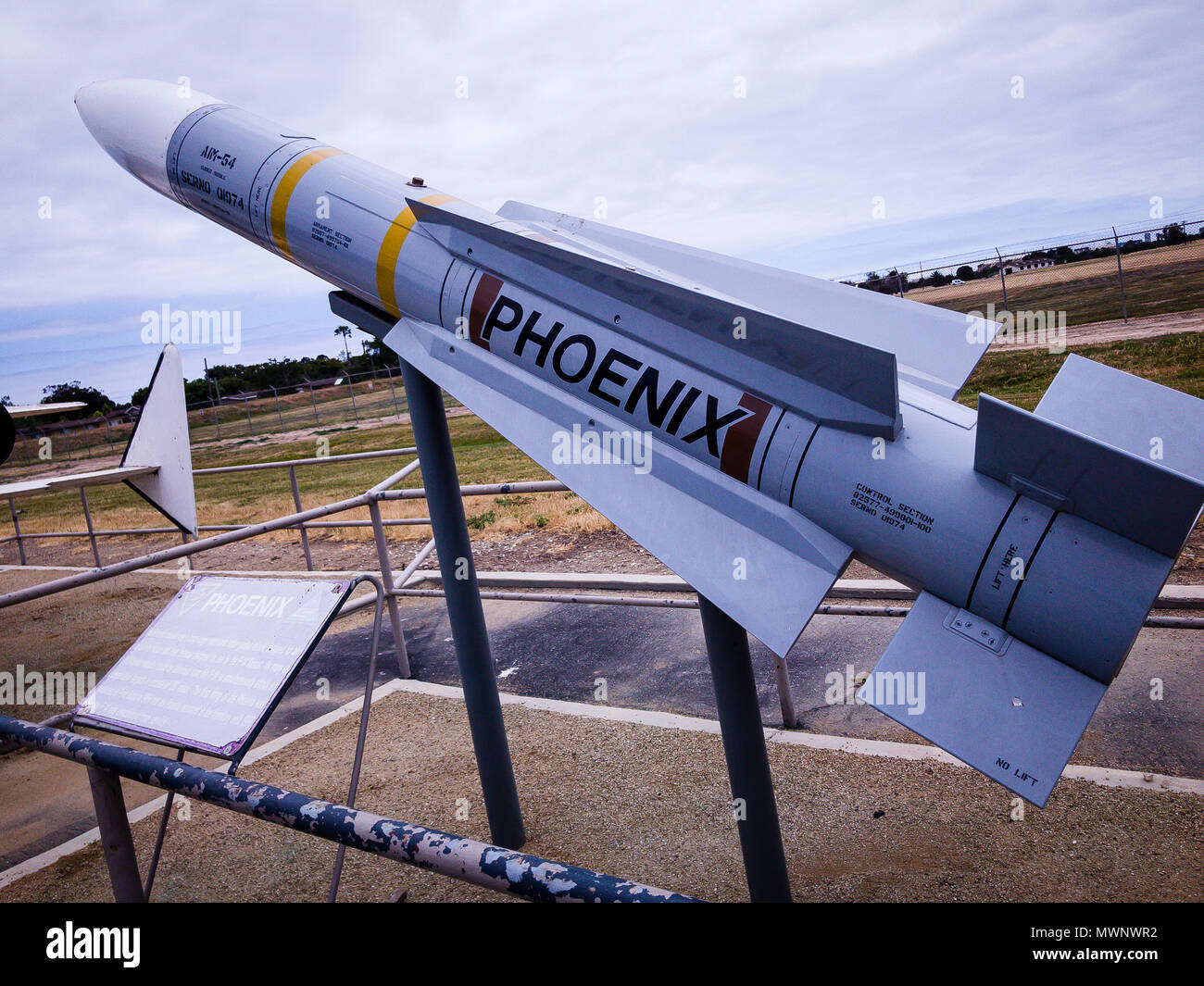 Stock Photo - missile Phoenix , Point Mugu Missile Park, Port Hueneme, California, Stati Uniti © Hugh Peterswald/Alamy Foto Stock