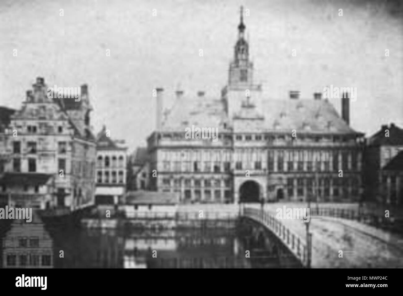 . Il municipio di Emden intorno al 1880 . Il 20 settembre 2006. Pixelfehler 16:17, 20 September 2006 (UTC) 513 Rathausemdenhist Foto Stock