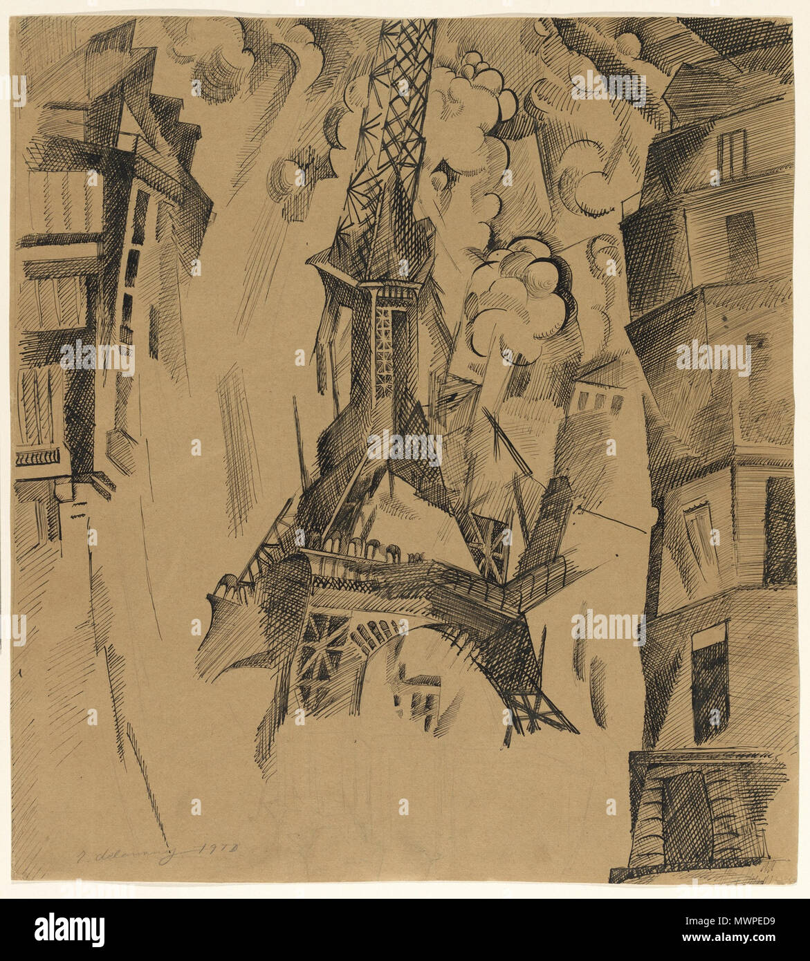 . Inglese: Robert Delaunay, la torre (1911, Museo di Arte Moderna) . 1911. Robert Delaunay (1885-1941) nomi alternativi Robert Delaunay II; Robert II Delaunay; Robert Delaunay (1885-1941); Robert Victor Félix Delaunay; Delaunay Descrizione pittore francese e artista Data di nascita e morte 12 Aprile 1885 25 ottobre 1941 Luogo di nascita e morte Parigi Montpellier competente controllo : Q33978 VIAF: 68979341 ISNI: 0000 0001 0912 1333 ULAN: 500023463 LCCN: N50039043 NLA: 35034683 WorldCat 524 Robert Delaunay - La Torre - 1911 - Museo di Arte Moderna Foto Stock