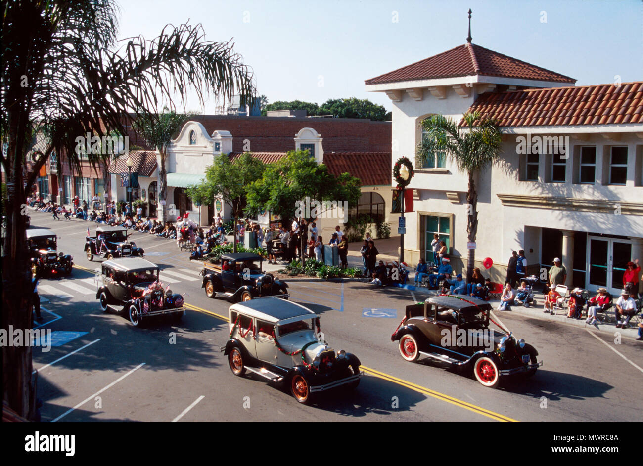 Ventura California,County,Oxnard,A Street,sfilata delle feste di Natale,evento culturale,tradizione,attività,camminate,esercitarsi,marciando,riconoscimento,intrattenimento Foto Stock