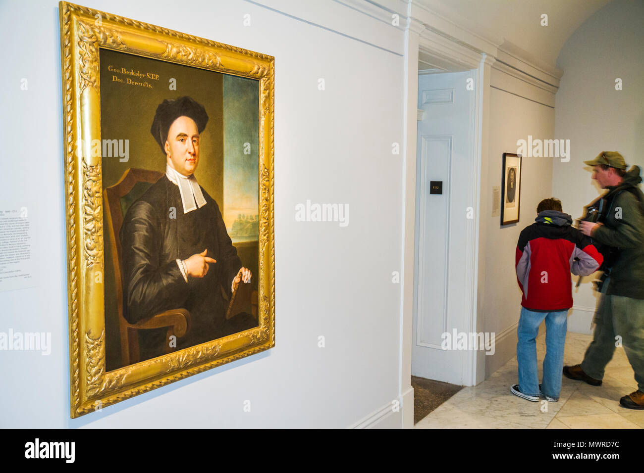 Washington DC DC, National Portrait Gallery, Donald W, Reynolds Center for American Art and Portraiture, George Berkeley, filosofo, XVIII secolo Foto Stock