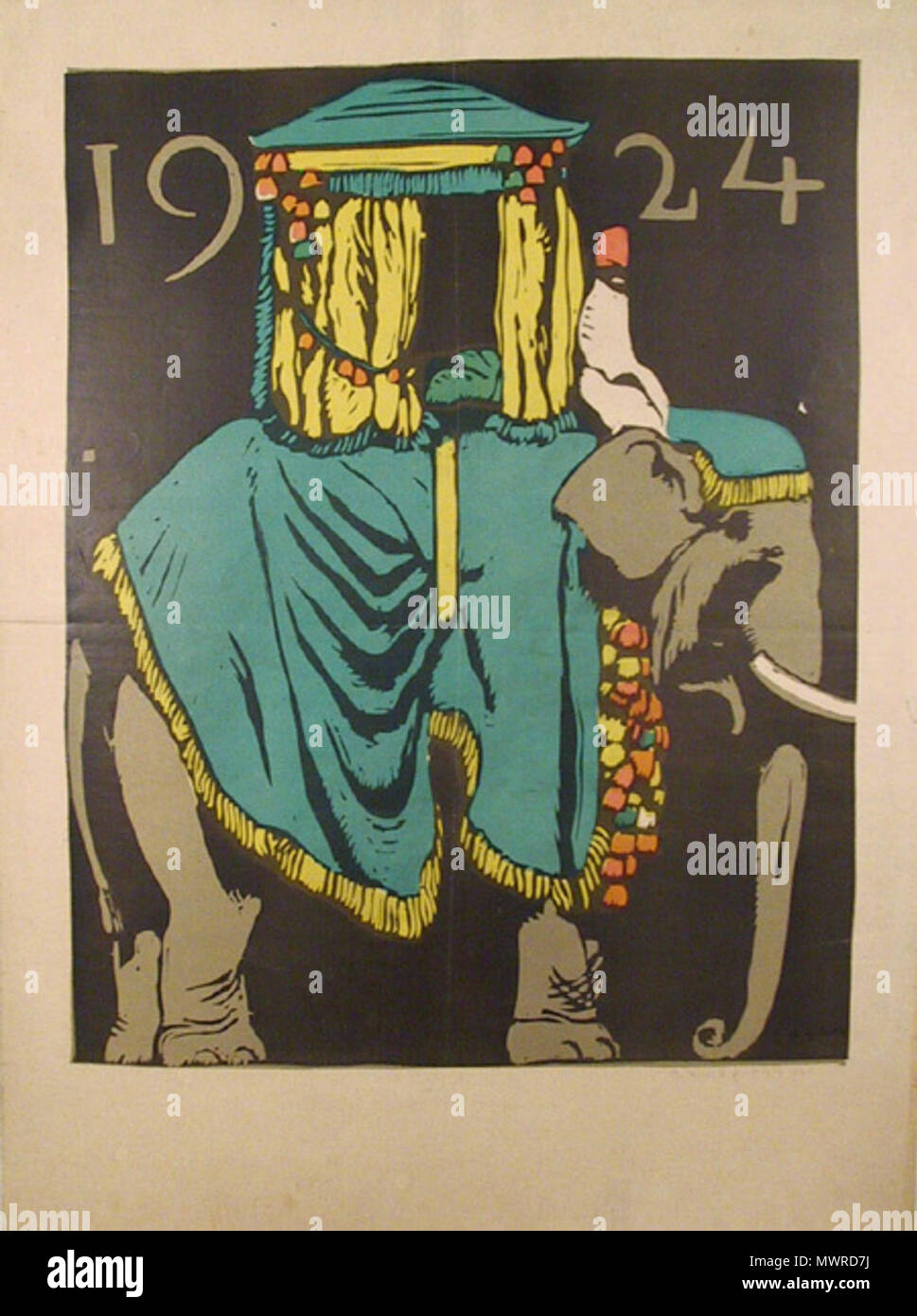 . Inglese: seduta in invisibile che howdah elegante, perché non poteva essere voi? -- Un poster da 1924 Fonte: ebay, Apr. 2005 . 1924. 563 sconosciuto seduto in invisibile che howdah elegante, perché non poteva essere voi -- un poster da 1924 Foto Stock
