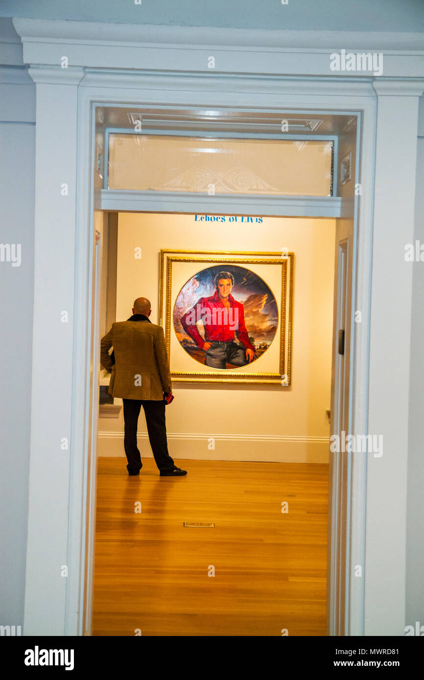 Washington DC DC, National Portrait Gallery, Donald W, Reynolds Center for American Art and Portraiture, collezione espositiva, pittura Foto Stock