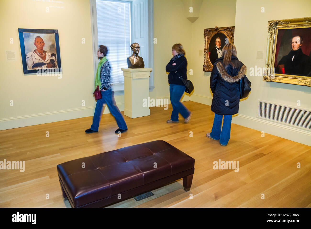 Washington DC DC, National Portrait Gallery, Donald W, Reynolds Center for American Art and Portraiture, collezione espositiva, pittura Foto Stock