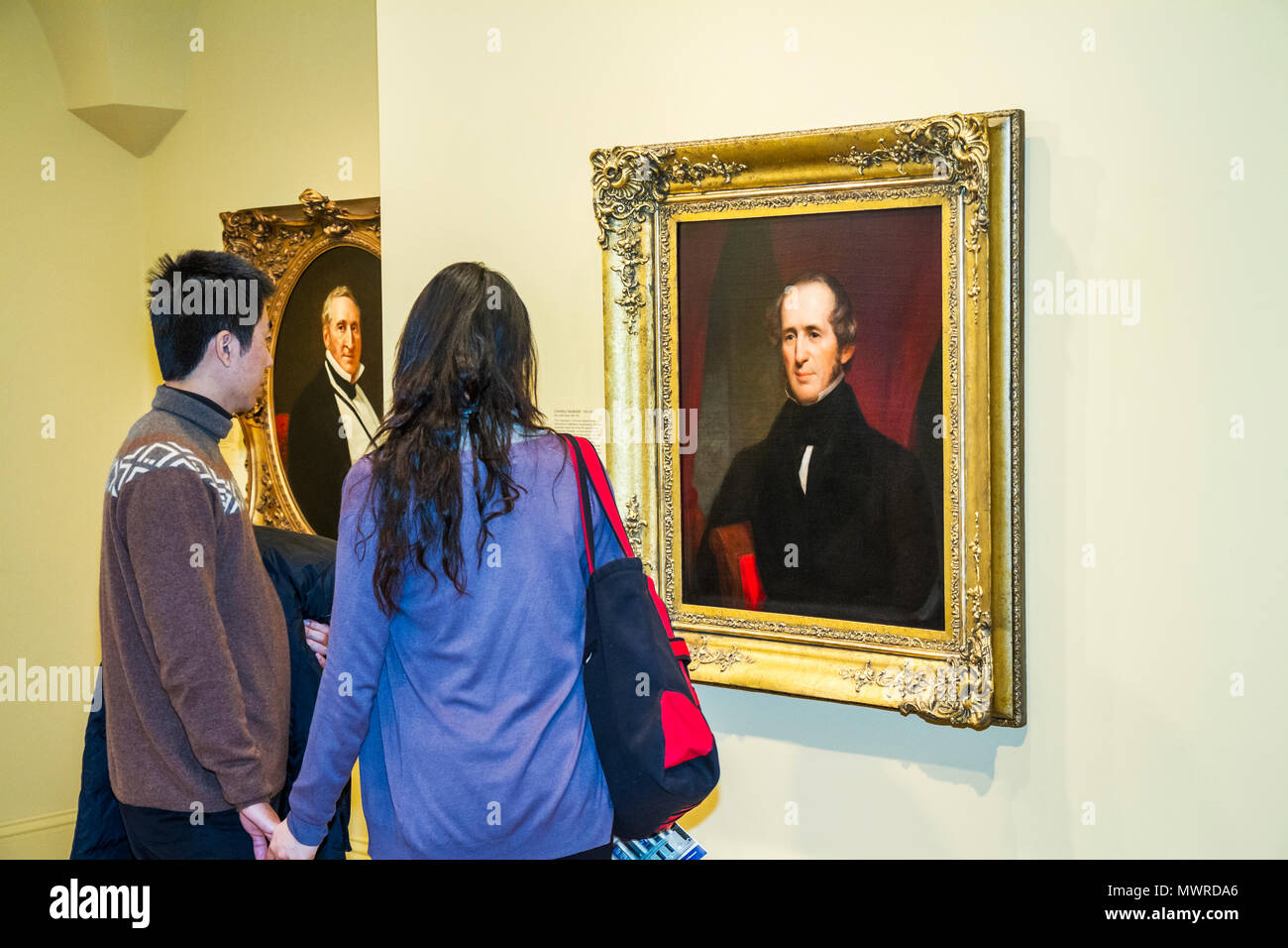 Washington DC DC, National Portrait Gallery, Donald W, Reynolds Center for American Art and Portraiture, collezione espositiva, pittura Foto Stock