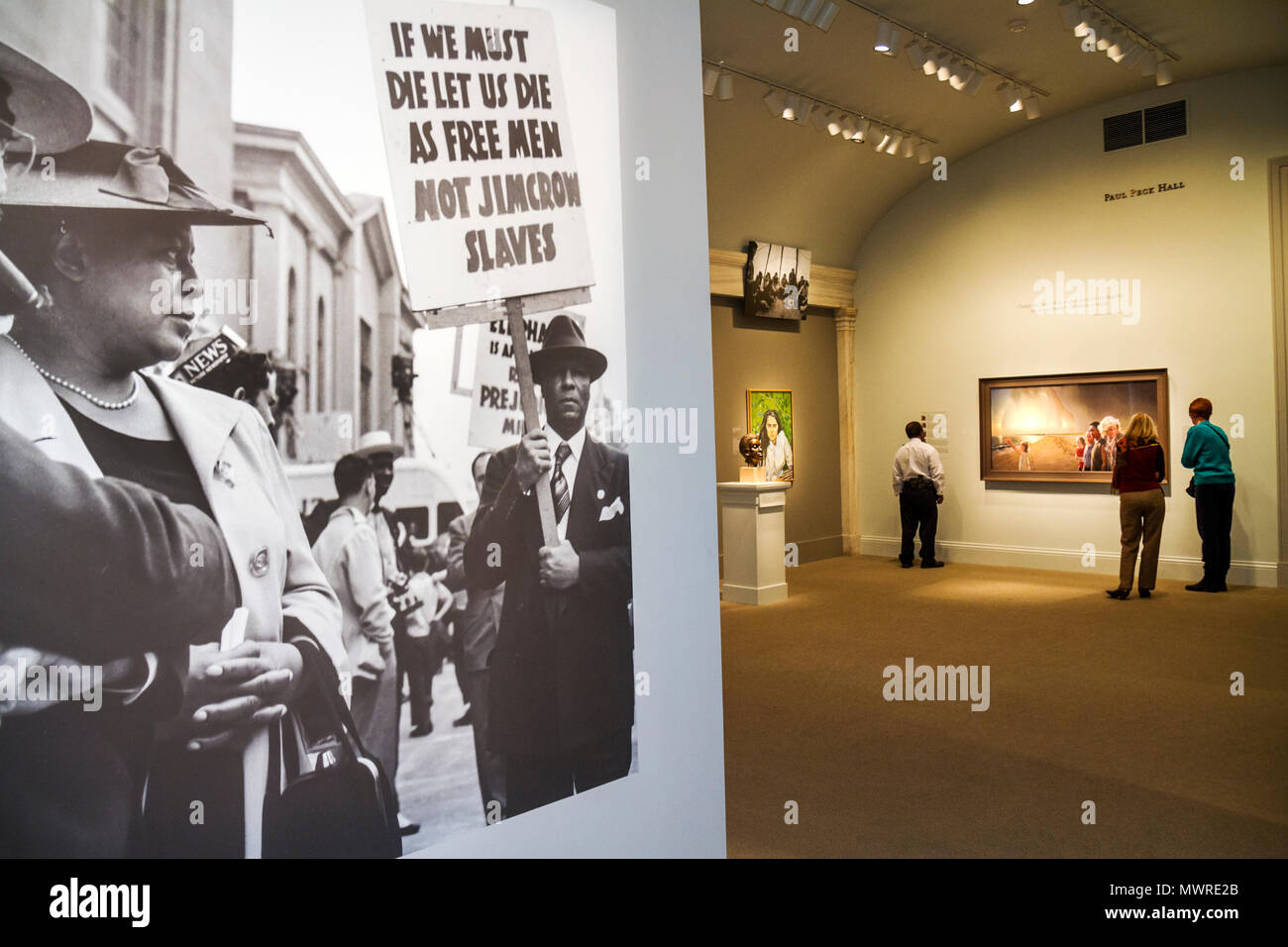 Washington DC, National Portraiture Gallery, Donald W, Reynolds Center for American Art & Portraiture, The Struggle for Justice, mostra collezione Foto Stock