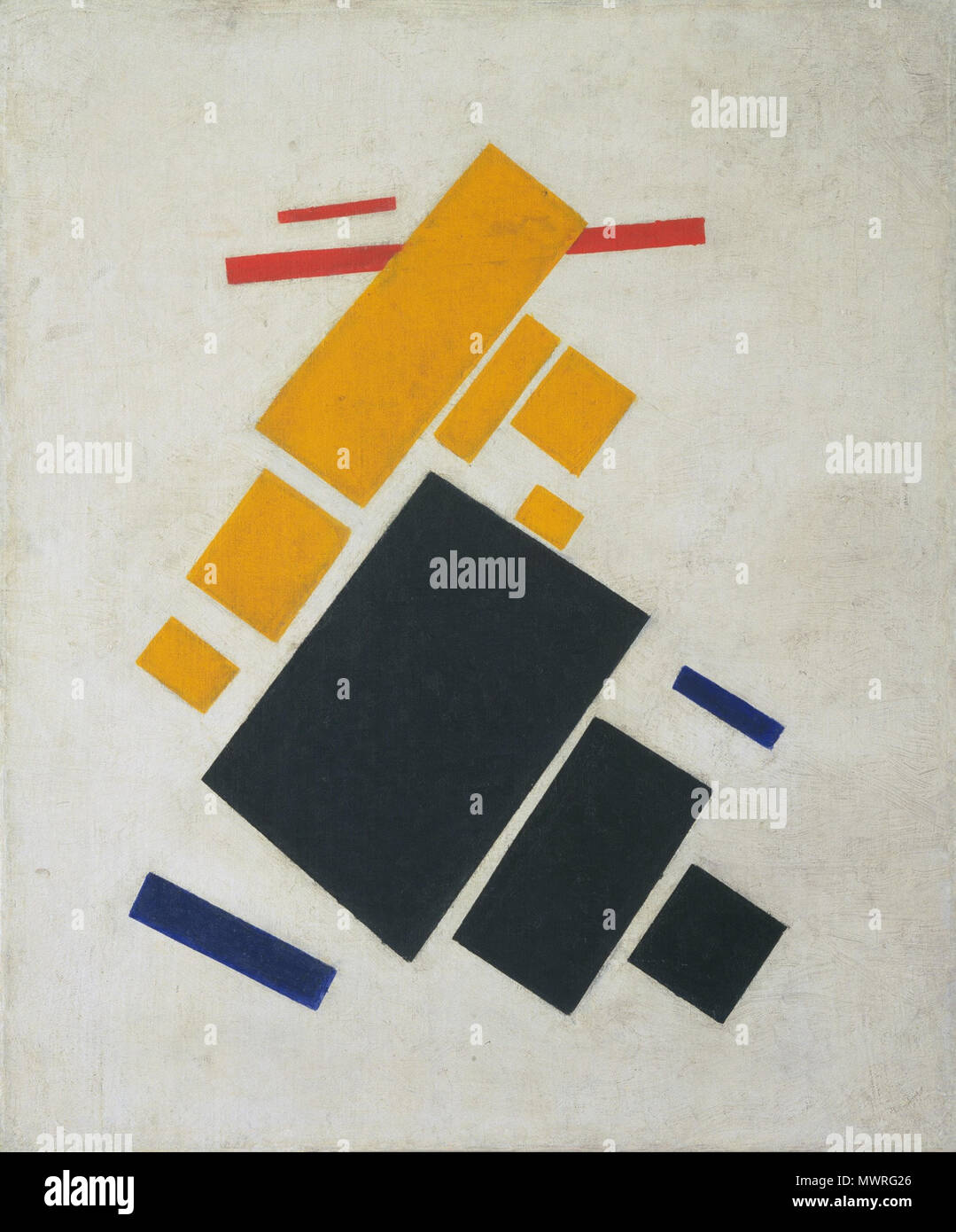 . Composizione Suprematist: Aereo . 1915 582 Suprematist composizione - Aereo (Malevich, 1915) Foto Stock