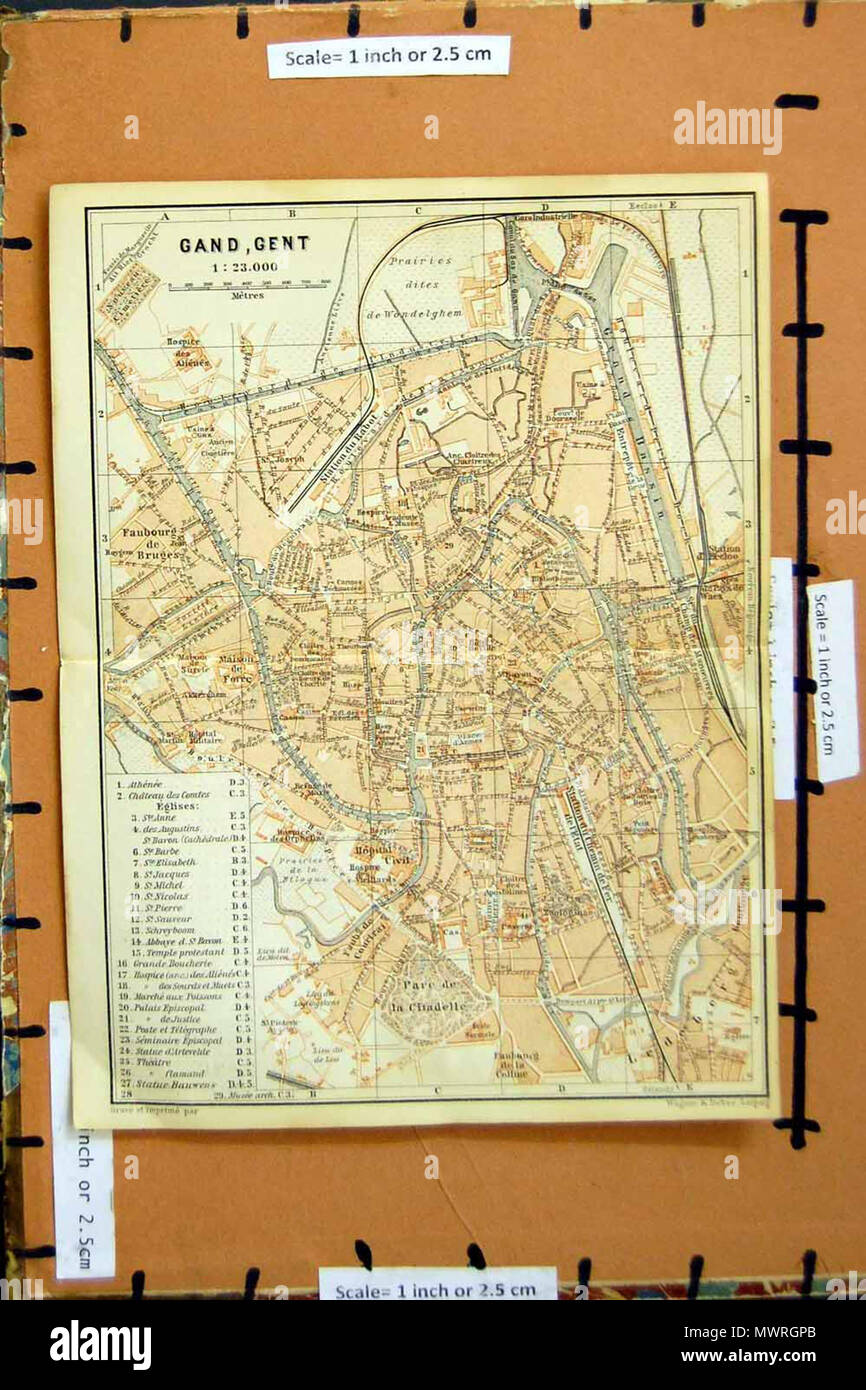 . Inglese: 1894 Piano strada Gand Gent Paesi Bassi Escaut River . 1894. 11 sconosciuto 1894 Piano strada Gand Gent Paesi Bassi Escaut River Foto Stock