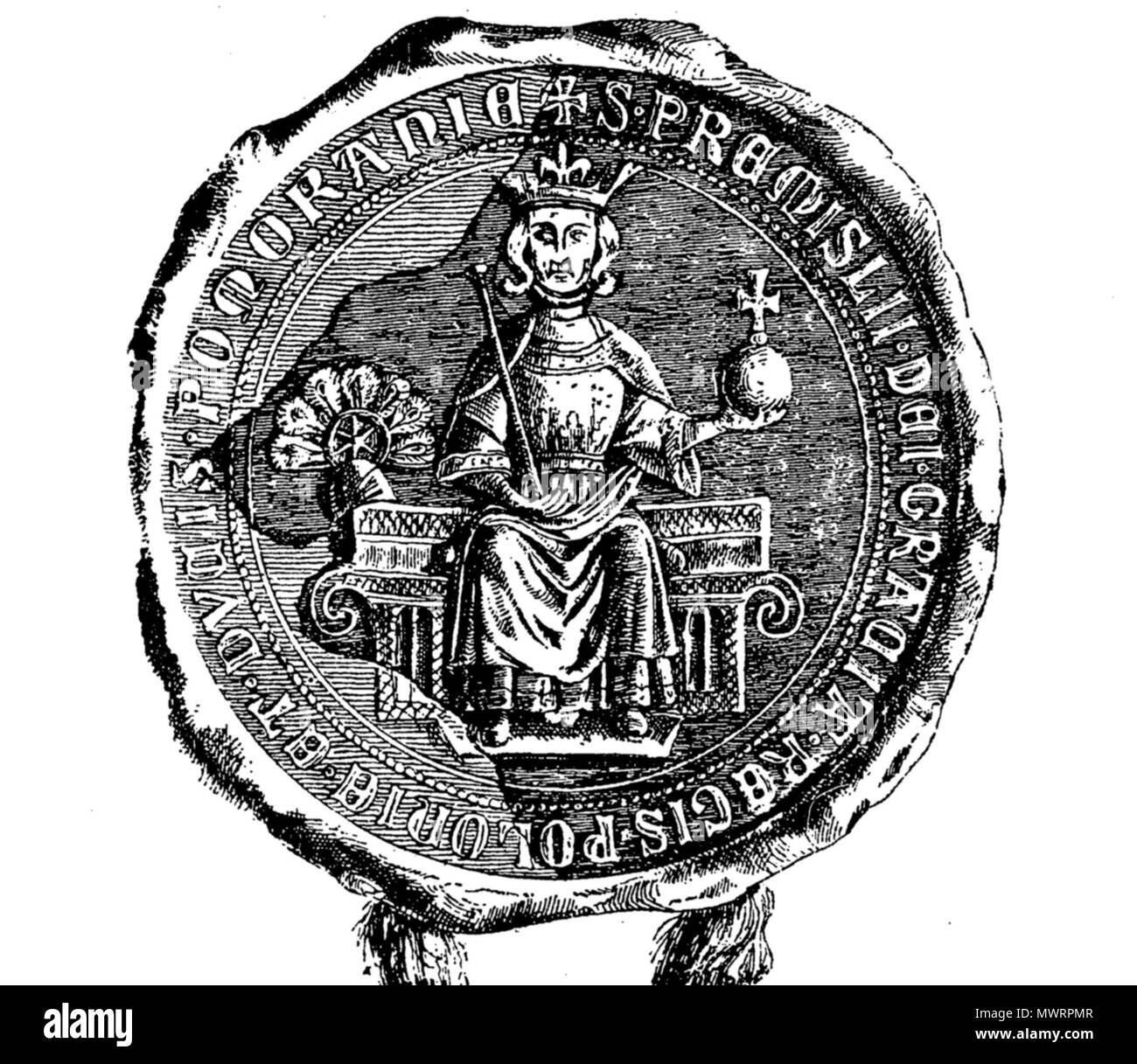 Nessuna guarnizione 549 di Przemysł II Re di Polonia dal 1296 Foto Stock