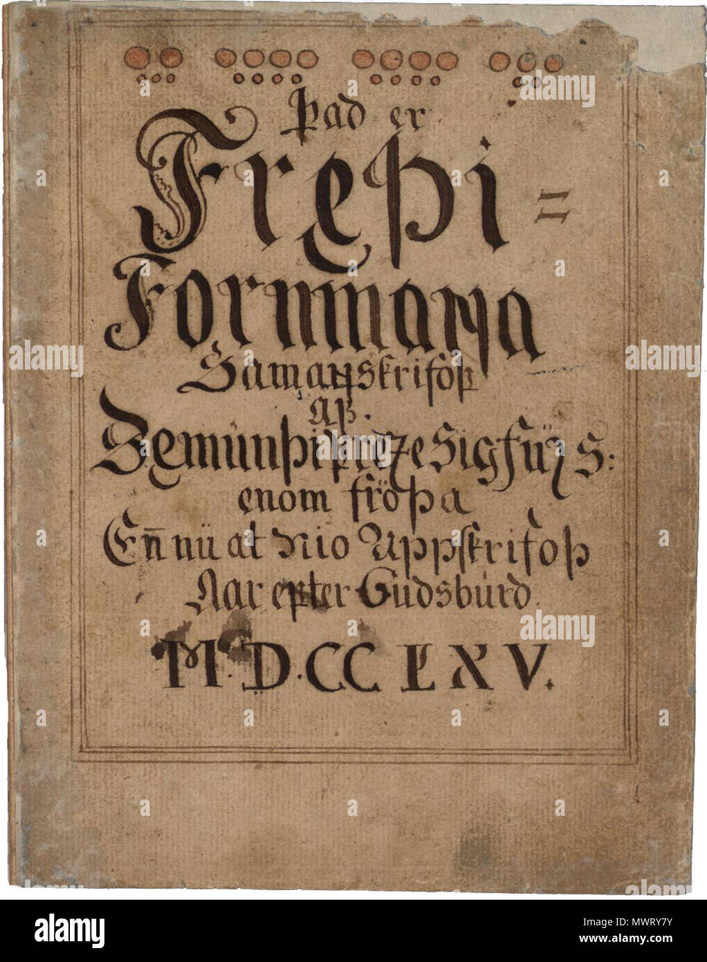 584 SÁM 66, 1r, anteriore Foto Stock