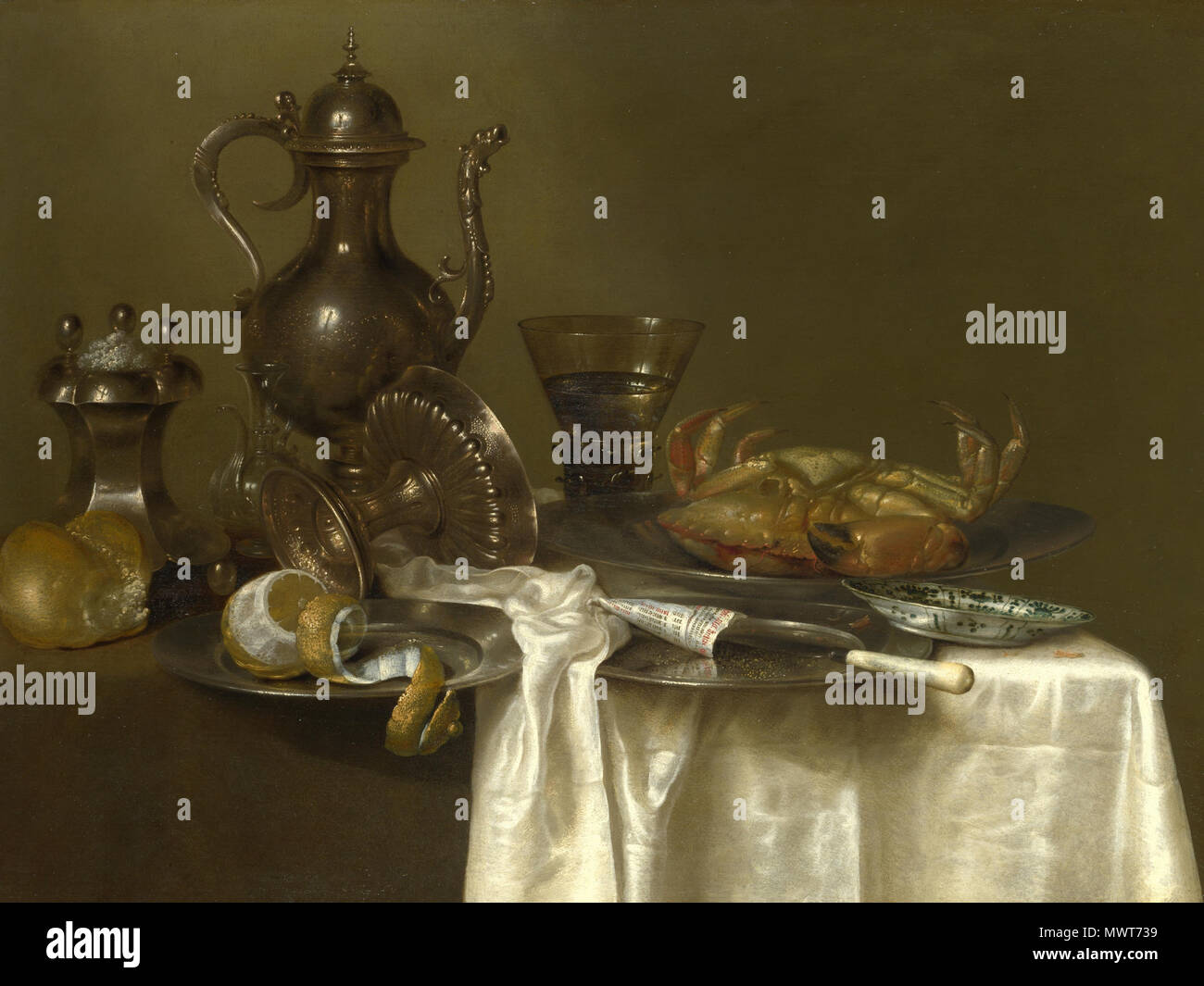 . Ancora in vita: peltro e d'Argento e un granchio . Inglese: Attualmente nel National Gallery di Londra . 24 marzo 2014, 12:32:43 577 ancora vita peltro e d'Argento e un granchio Foto Stock