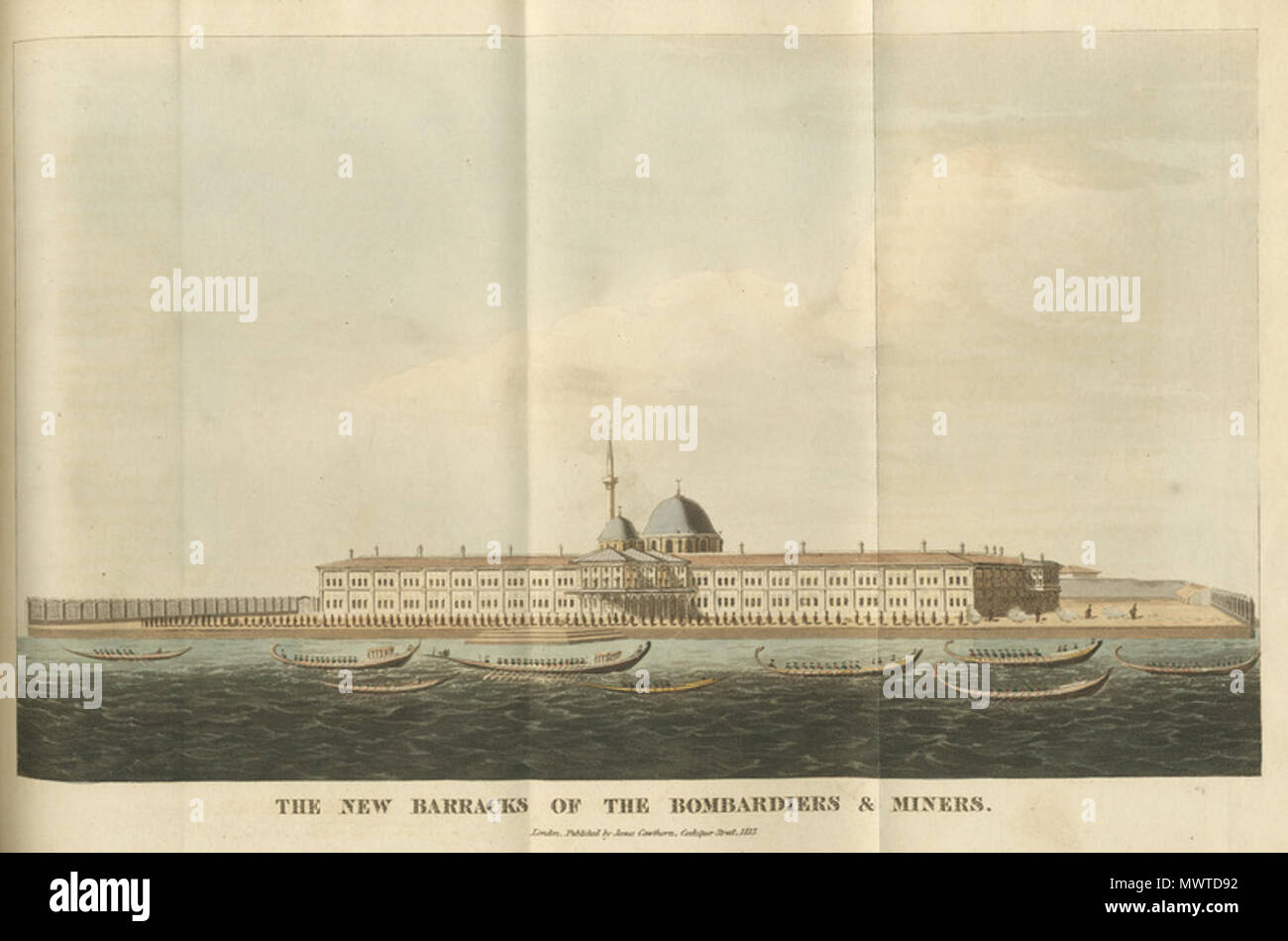 . Inglese: la nuova caserma della bombardiers ed i minatori - John Hobhouse Cam Signore Broughton - 1813 . 1813. John Hobhouse, primo Baron Broughton (1786-1869) nomi alternativi di Sir John Hobhouse; John Cam Hobhouse Descrizione politico britannico e poeta Data di nascita e morte 27 Giugno 1786 3 Giugno 1869 Luogo di nascita e morte Bristol Bristol Ubicazione lavoro London Authority control : Q332595 VIAF: 56611273 ISNI: 0000 0001 1063 8065 LCCN: N50048870 NLA: 49783423 GND: 117525553 WorldCat 598 la nuova caserma della bombardiers ed i minatori - John Hobhouse Cam Signore Broughton - 1813 Foto Stock