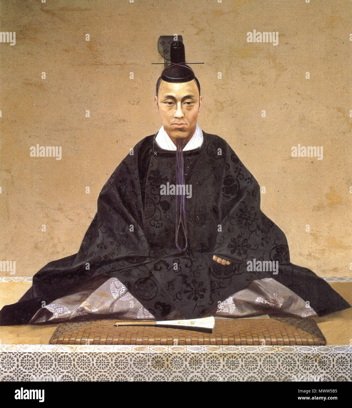 . 日本語: 徳川慶喜像 Inglese: Ritratto di Yoshinobu Tokugawa . Epoca Meiji (明治時代) 610 Yoshinobu Tokugawa dalla pittura di olio Foto Stock