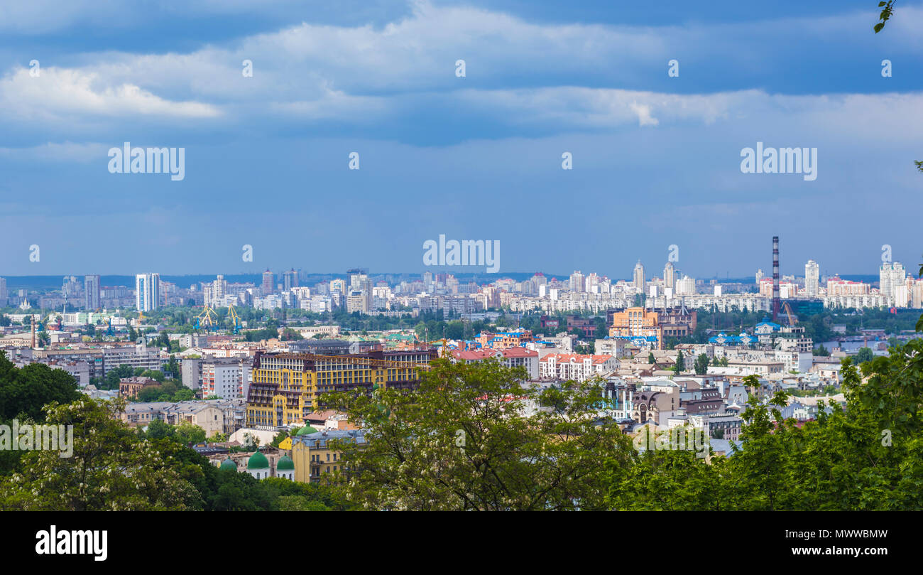 Vista generale della città di Kiev Foto Stock