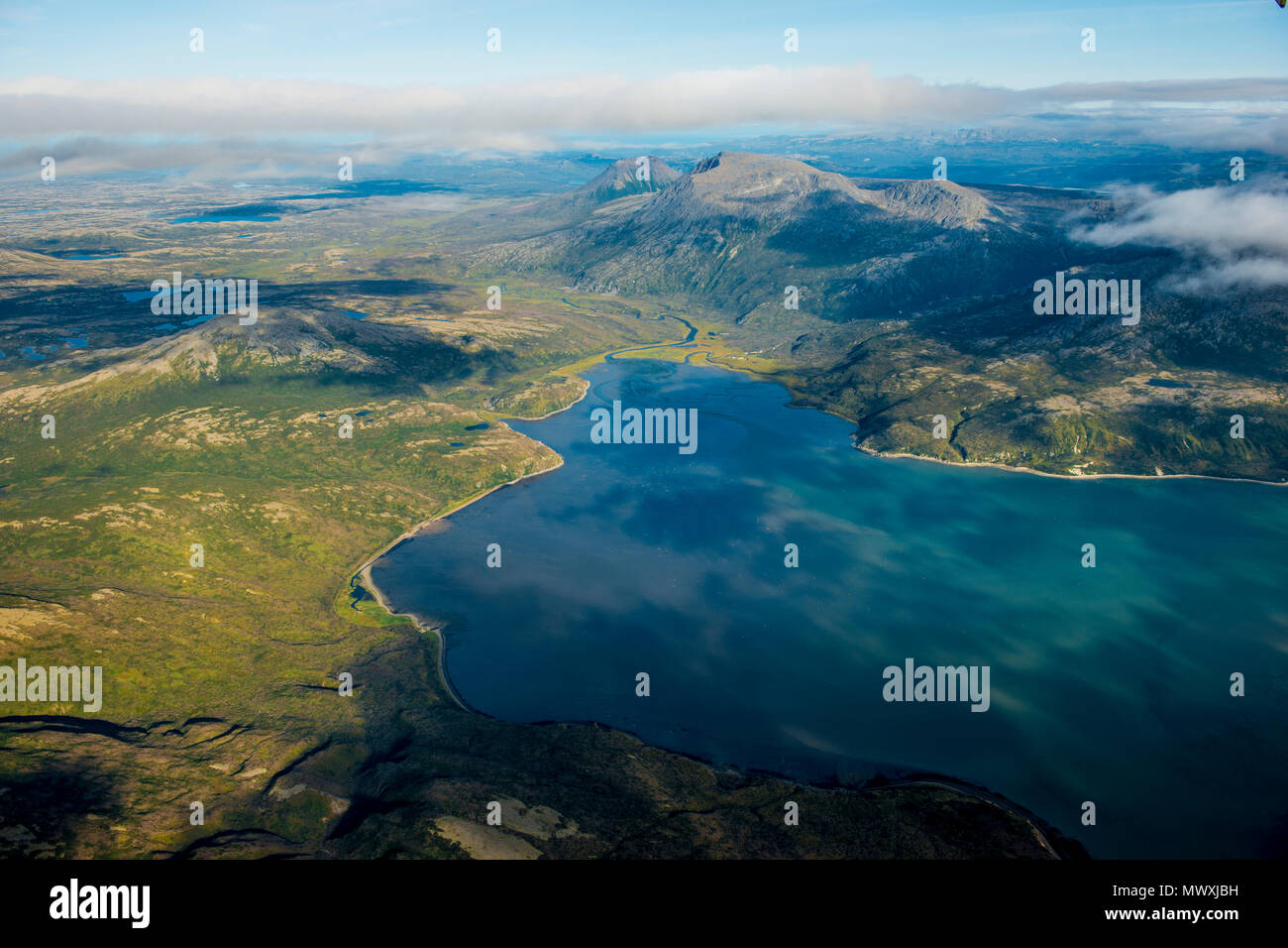 Insenatura Cook Costa, Katmai Parco Nazionale e la Riserva, Alaska, Stati Uniti d'America, America del Nord Foto Stock