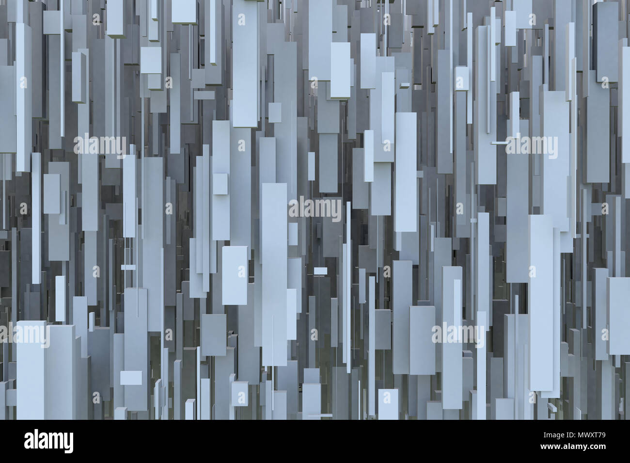 Abstract Sci-fi grigio geometrico tridimensionale Texture di sfondo da far levitare le caselle di elevata Foto Stock