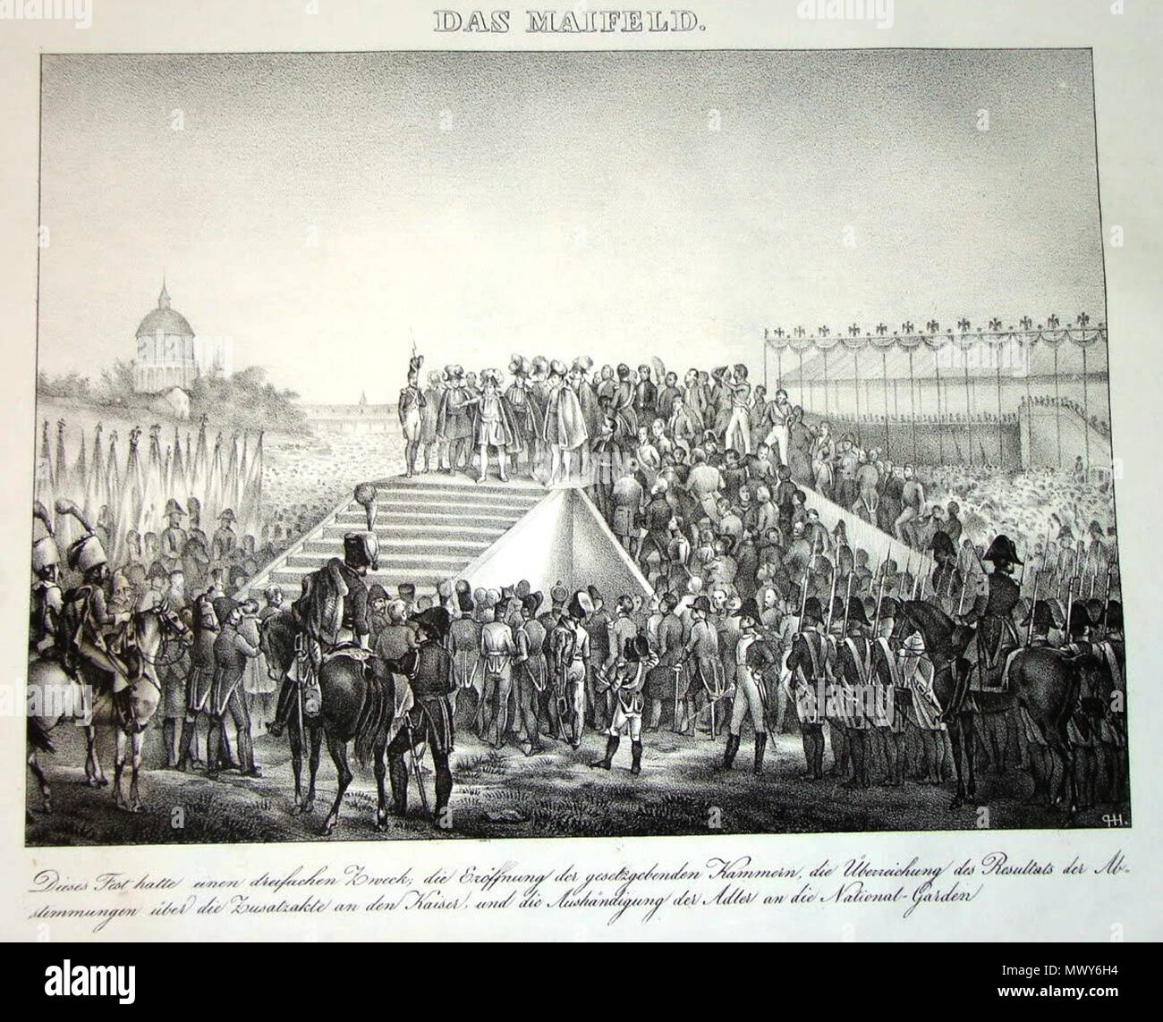 . Français : Champ de Mai (1815) . Xix secolo 122 Champ de Mai (1815) Foto Stock