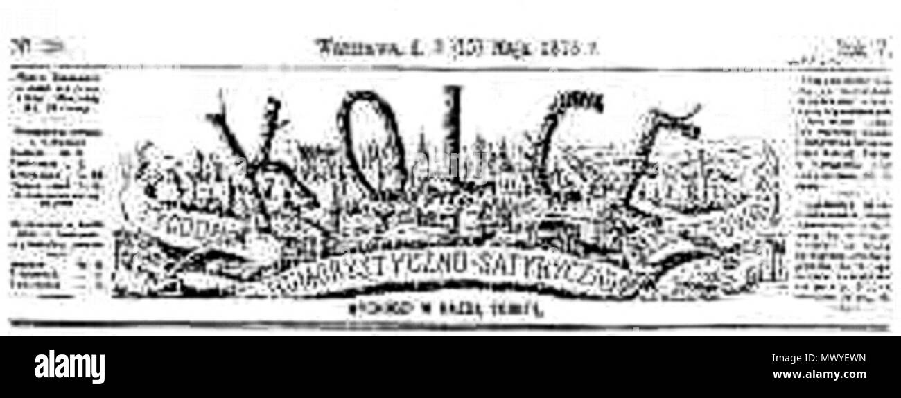 . Inglese: Vignette del polacco Kolce magazine . Il 3 gennaio 2011. Sconosciuto 345 Kolce winieta Foto Stock