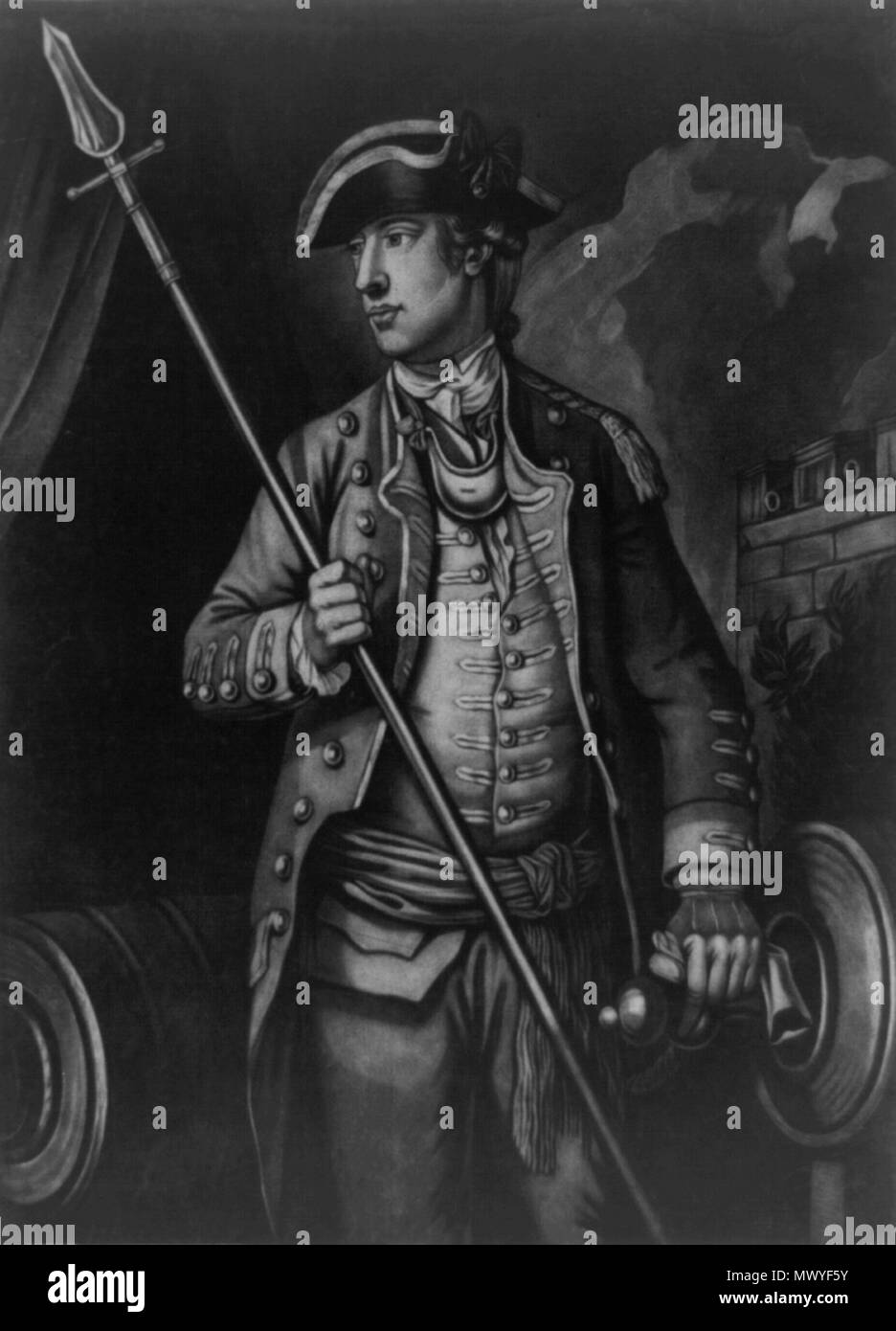 155 David Wooster, Esqr. Il comandante in capo dell'esercito provinciale contro Quebec Foto Stock
