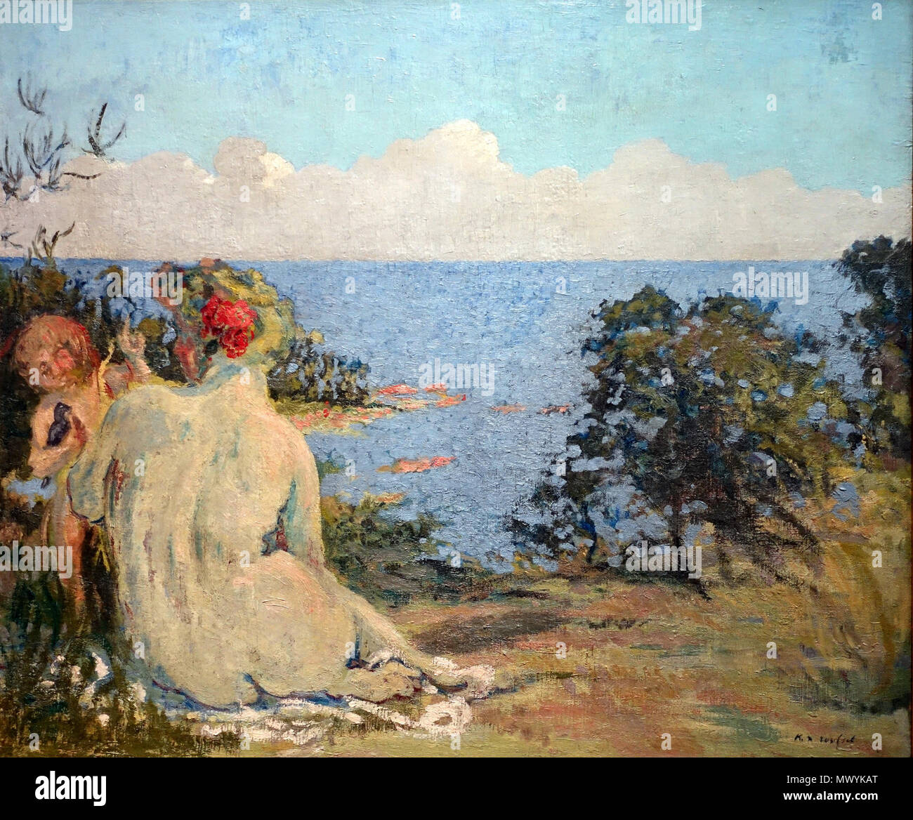 339 Ker-Xavier Roussel - Vénus et l'Amour au bord de la mer Foto Stock