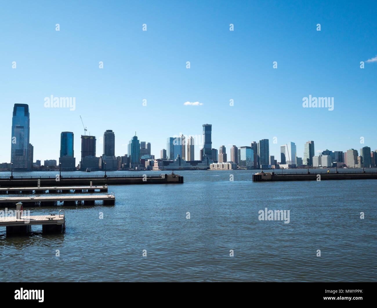 New Jersey vista sullo skyline di Manhattan Foto Stock