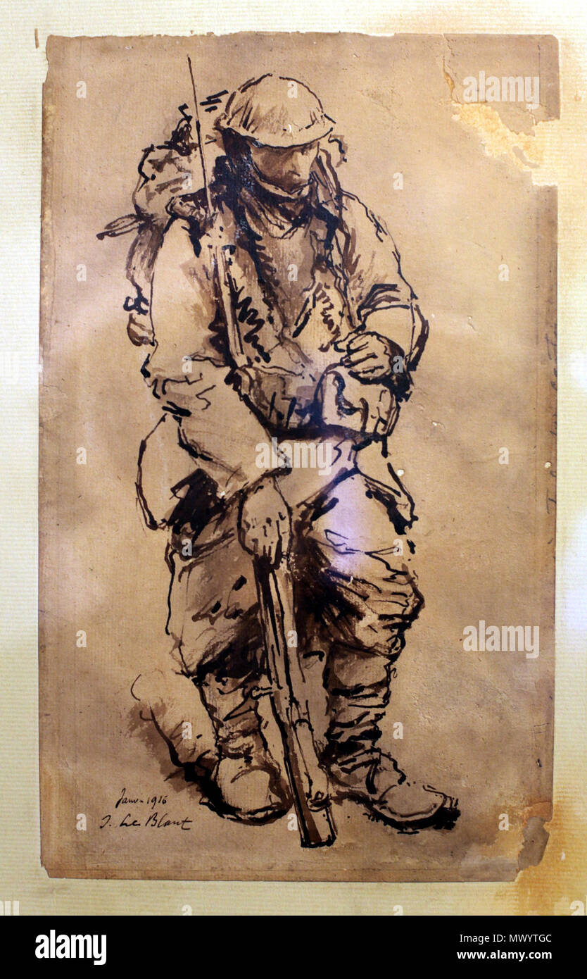 . Inglese: soldati della Prima Guerra Mondiale da Julien Le Blant . Rama 362 Le Blant IMG 5280 Foto Stock