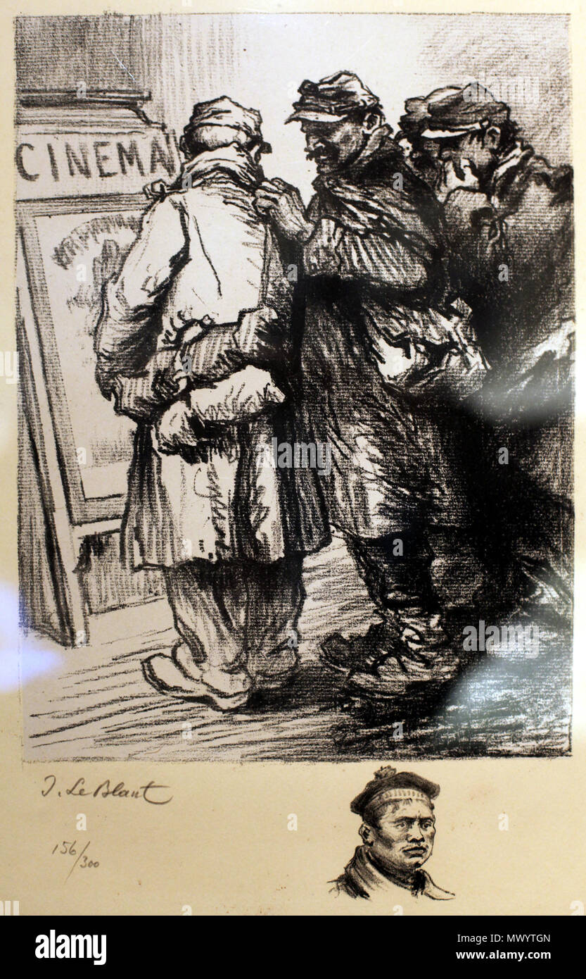 . Inglese: soldati della Prima Guerra Mondiale da Julien Le Blant . Rama 362 Le Blant IMG 5283 Foto Stock