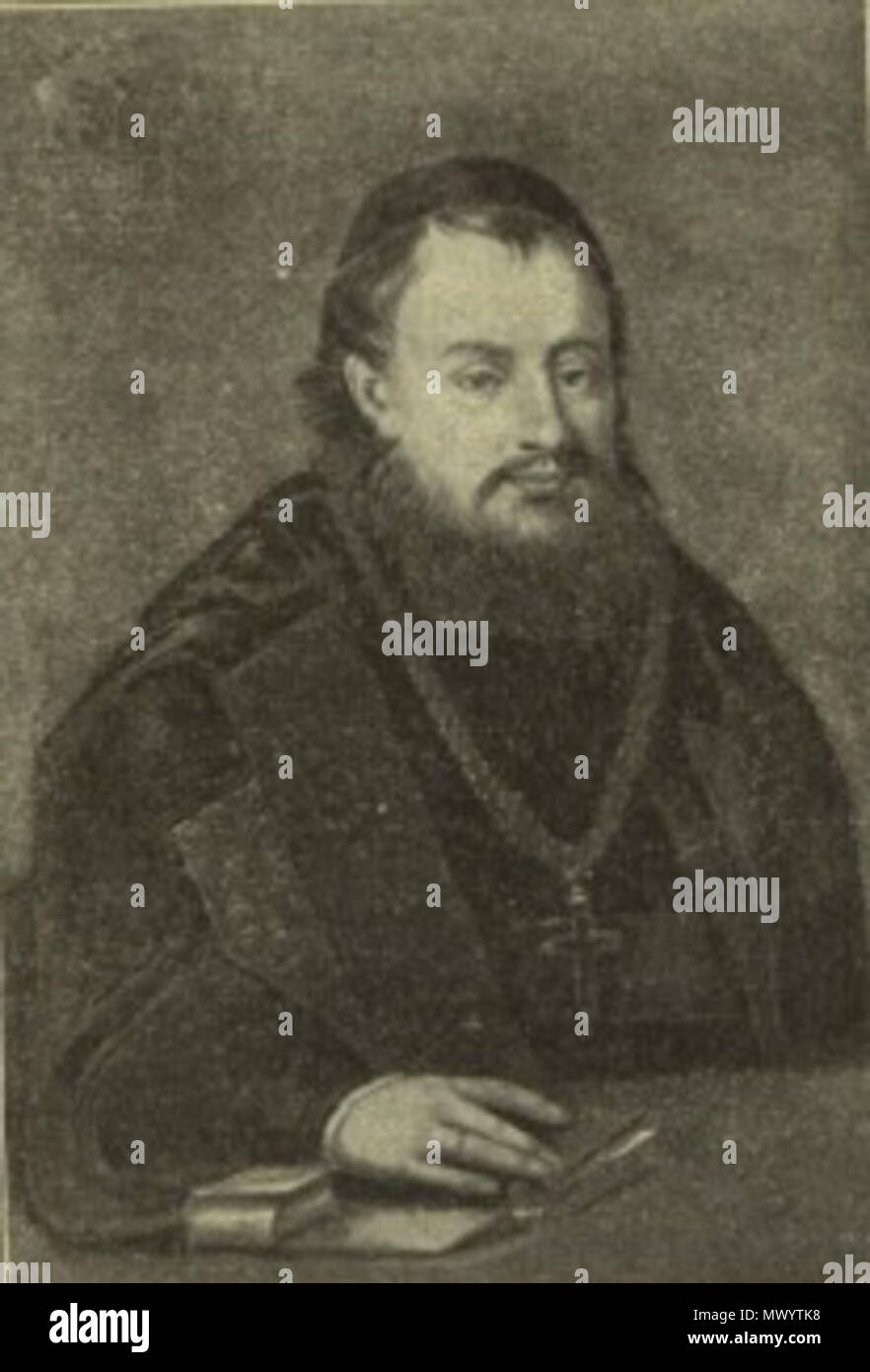 . Polski: Porfiriusz Skarbek Ważyński (1730-1804), unicki biskup chełmski w l. 1790-1804 Latina: Porfirio Skarbek-Wazynski (1730-1804), episcopus chelmensis ritus graeci latino uniti ab anno 1790 ad a. 1804 . 19 settembre 2010, 23:57:02. Sconosciuto 493 Porfiry Wazynski Foto Stock