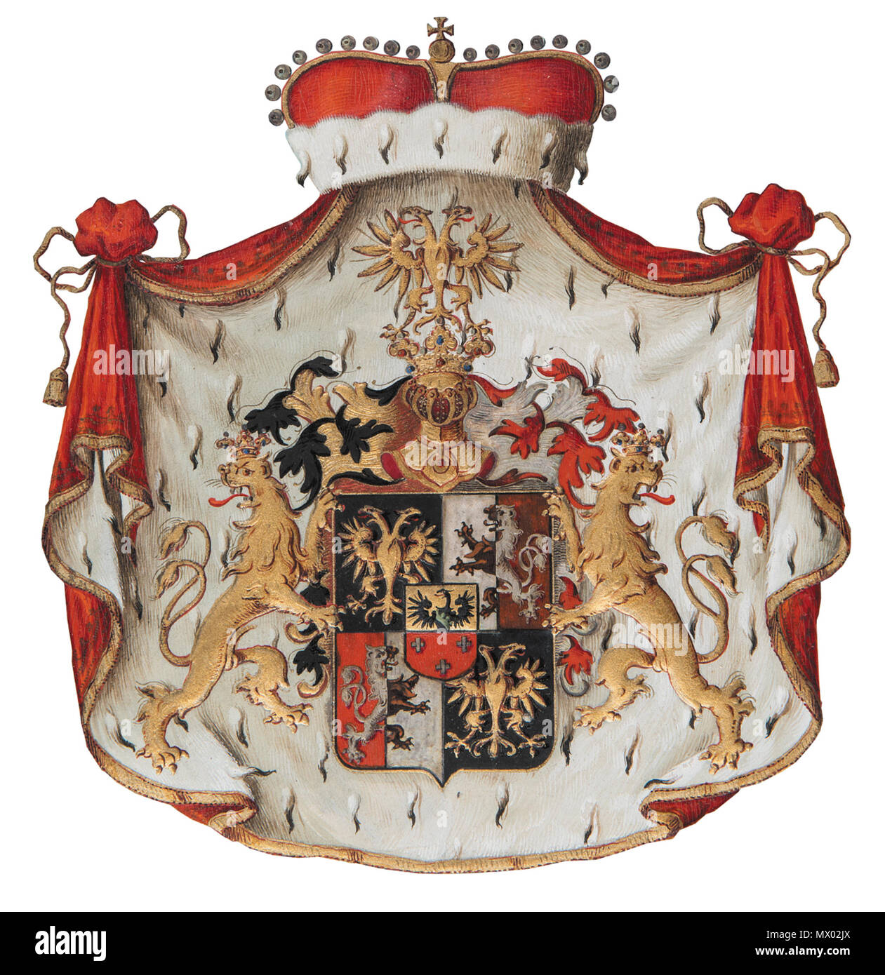 582 Sułkowski Wappen 1752 Foto Stock