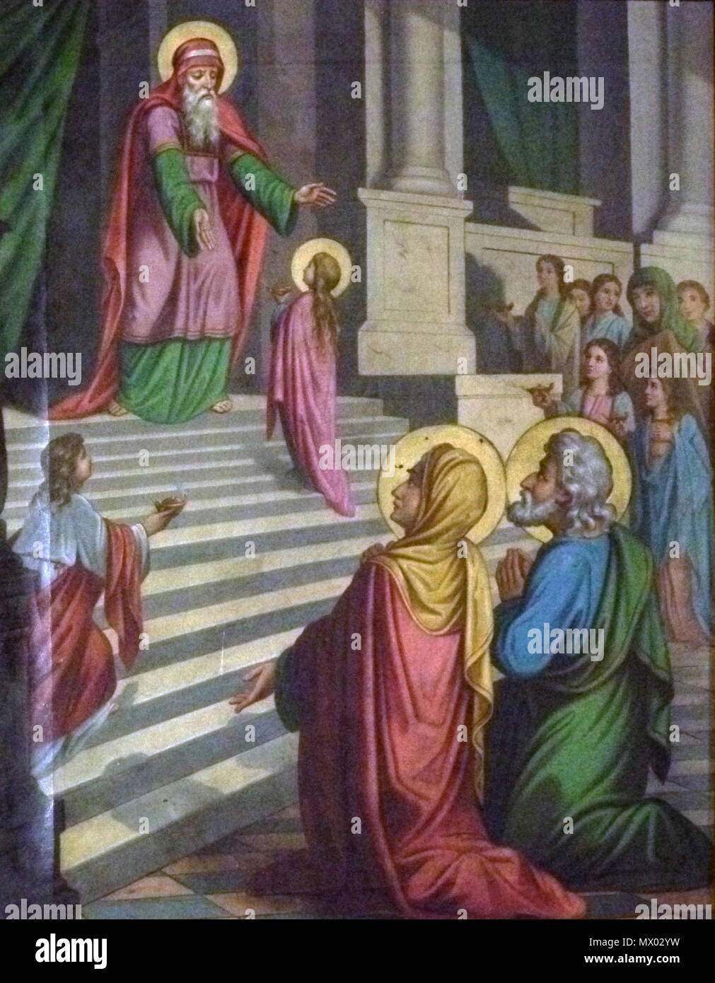 . Inglese: Icona in stile Baroque-Classic (XVIII sec.) nella chiesa greco-cattolica di San Michele Arcangelo in open-air museum di Ľubovňa (Slovacchia) . Il 27 maggio 2011. Georges Jansoone (utente:JoJan) 570 Spisska Lubovna 012 Foto Stock