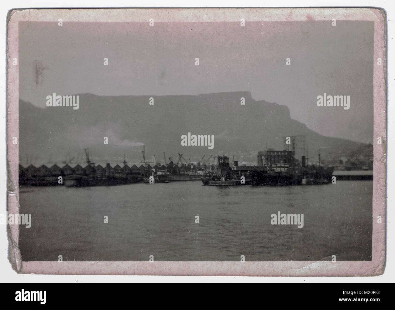 La porta a Città del Capo in Sud Africa, fotografia scattata dalla nave di truppa SS Oropesa parte del convoglio WS 3, Novembre 1940 Foto Stock