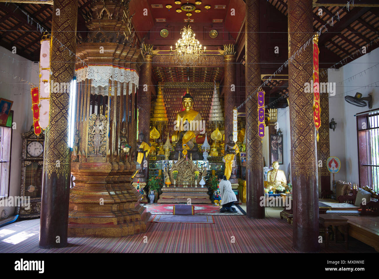 Interior Wat Ket Karem tempio Chiang Mai nel nord della Thailandia Foto Stock