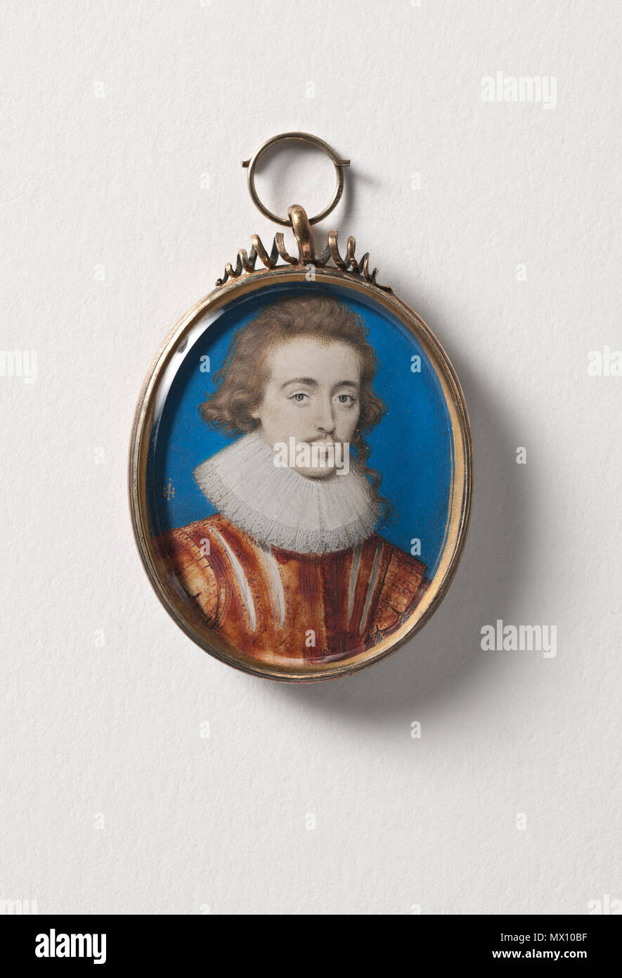 B0942 454 Okänd uomo Ev medlem av släkten Cavendish (John Hoskins d.ä.) - Nationalmuseum - 24892 Foto Stock