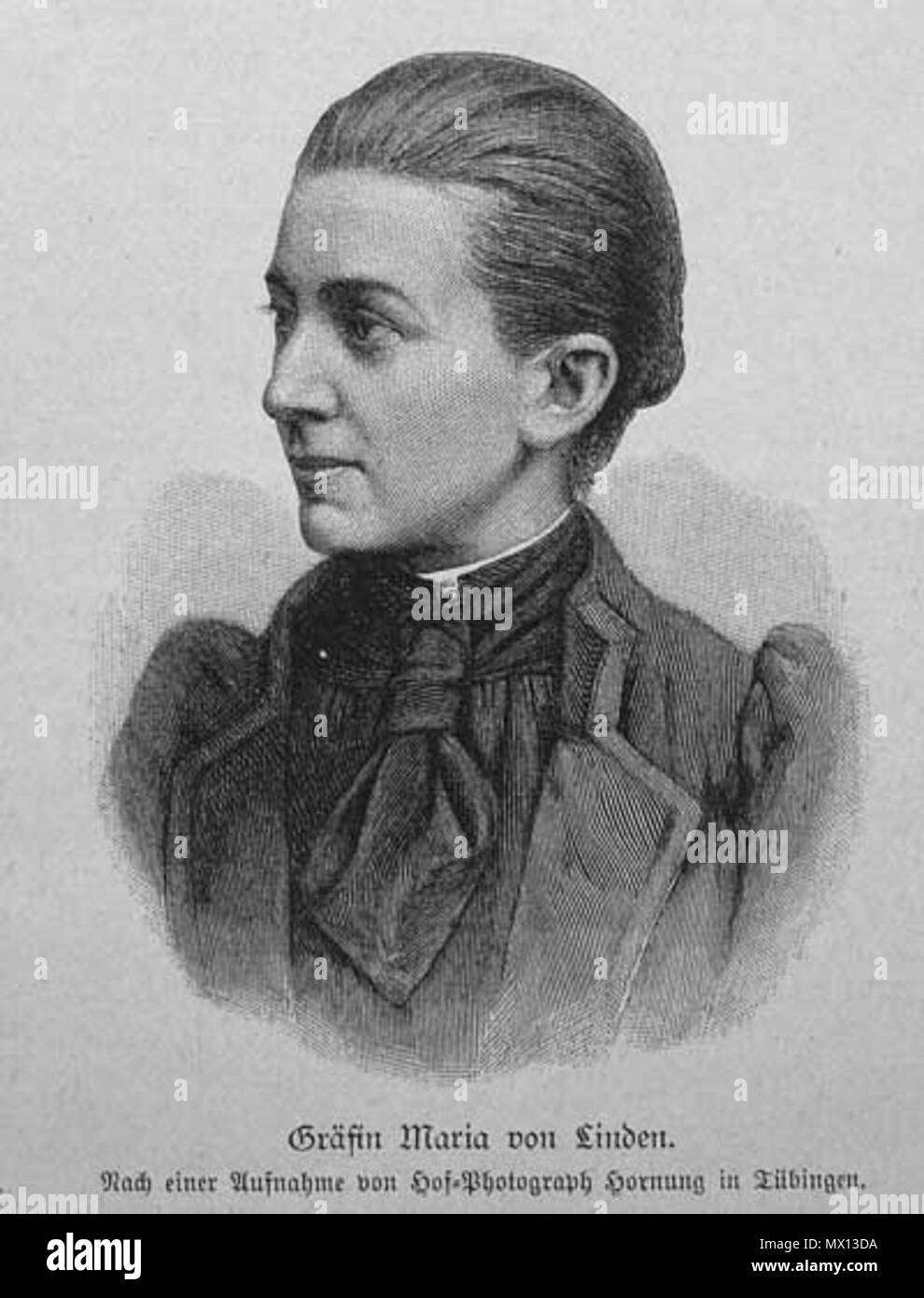 256 Gräfin Maria von Linden nach einer Aufnahme von Hof-Photograph Hornung a Tübingen Foto Stock