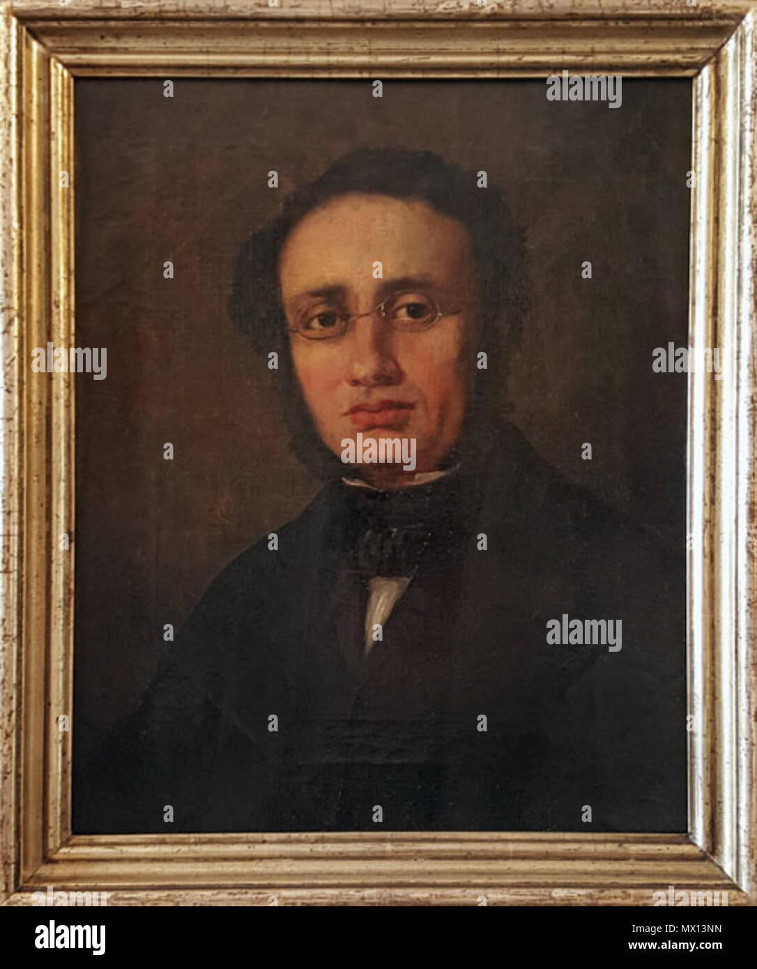 . Inglese: Ritratto di w:DE:Friedrich Adolf Filippi, Università di Rostock . raccolta di circa 1850. Sconosciuto 481 Filippi Friedrich Adolph Foto Stock