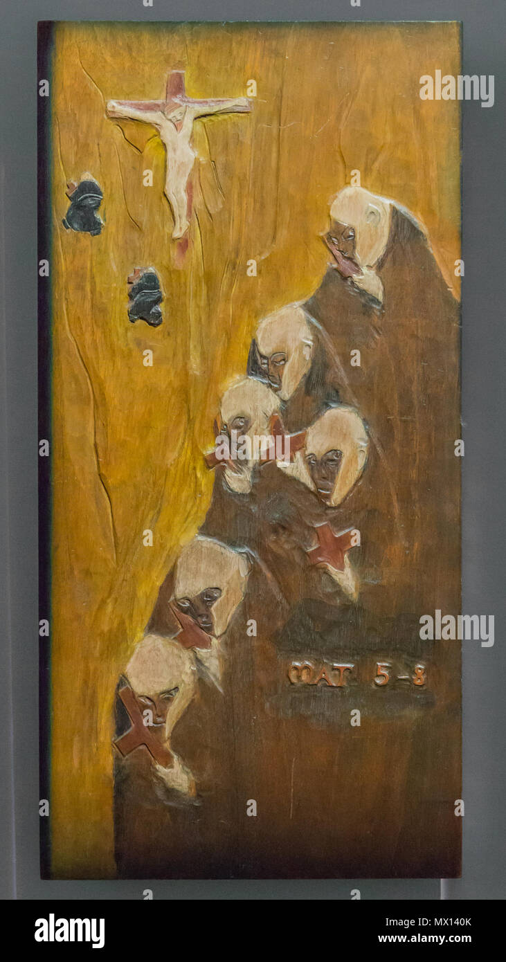 . Inglese: Matteo 5:8 Beati i puri di cuore), olio su legno di Paul Gauguin, 1892. 1892. Paul Gauguin (1848-1903) nomi alternativi Henri Eugène Paul Gauguin Descrizione pittore francese e scrittore Data di nascita e morte 7 Giugno 1848 8 maggio 1903 Luogo di nascita e morte Parigi Atuona periodo di lavoro dal 1876 fino al 1903 sede di lavoro Parigi, Pont-Aven, Arles, Tahiti competente controllo : Q37693 VIAF: 27064953 ISNI: 0000 0001 2100 026 - X ULAN: 500011421 LCCN: N79055546 NLA: 35115434 WorldCat 472-Paul Gauguin-Matteo58-1892 Foto Stock