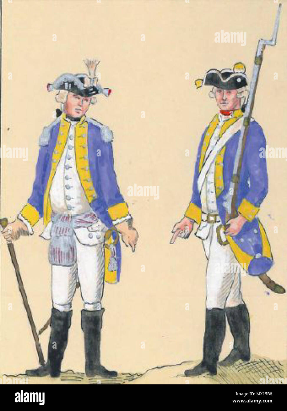 . Polski: 71. Reggimento Grabowskiego Pieszy . 16 Novembre 2015 08:43:14. Gabriel N. Raspe 18 71. Reggimento Grabowskiego Pieszy Foto Stock