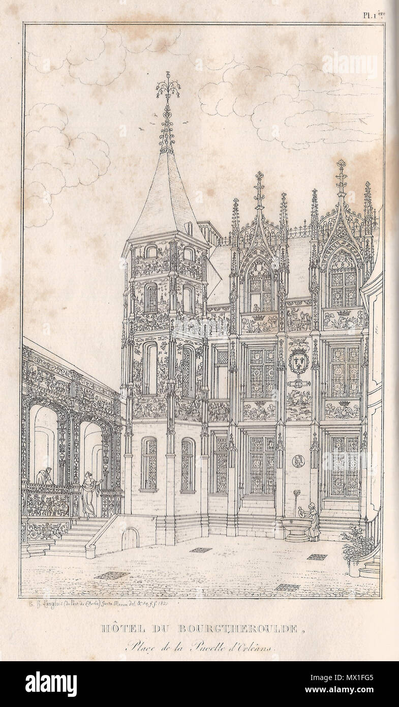 290 Hôtel du Bourgtheroulde place de la Pucelle d'Orléans Foto Stock