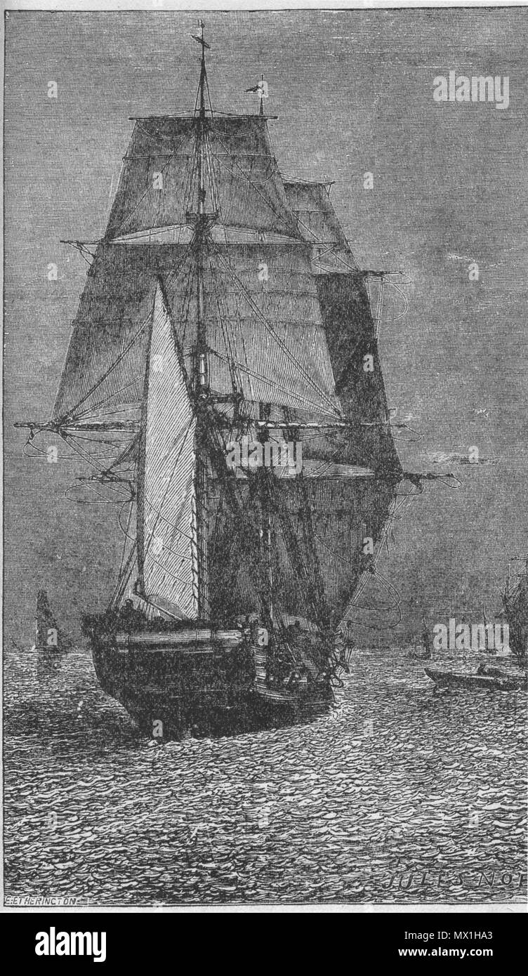 . Inglese: il mare è luccicante, anche se si tratta di notte. Un fenomeno naturale ben noto ai marinai è stata catturata dall'artista. 1887. 600 sconosciuto il mare è luccicanti Foto Stock