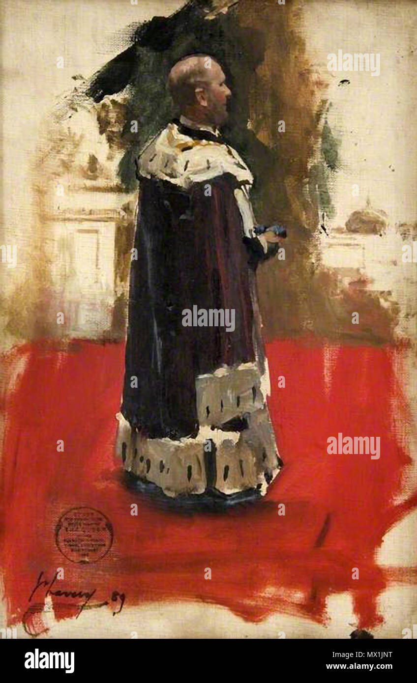 . Джон Лавери (англ. John Lavery) (1856-1941) - ирландский художник, портретной мастер и пейзажной живописи. ================== Sir John Lavery RA (20 marzo 1856 - 10 gennaio 1941) era un pittore irlandese più noto per i suoi ritratti e raffigurazioni di guerra. www.youtube.com/watch?v=yRaCb7czsQI . 19 febbraio 2016, 17:14. Leonid Ll 561 Sir James King (1830-1911), Lord Provost di Glasgow (1886-1889) (38519029236) Foto Stock