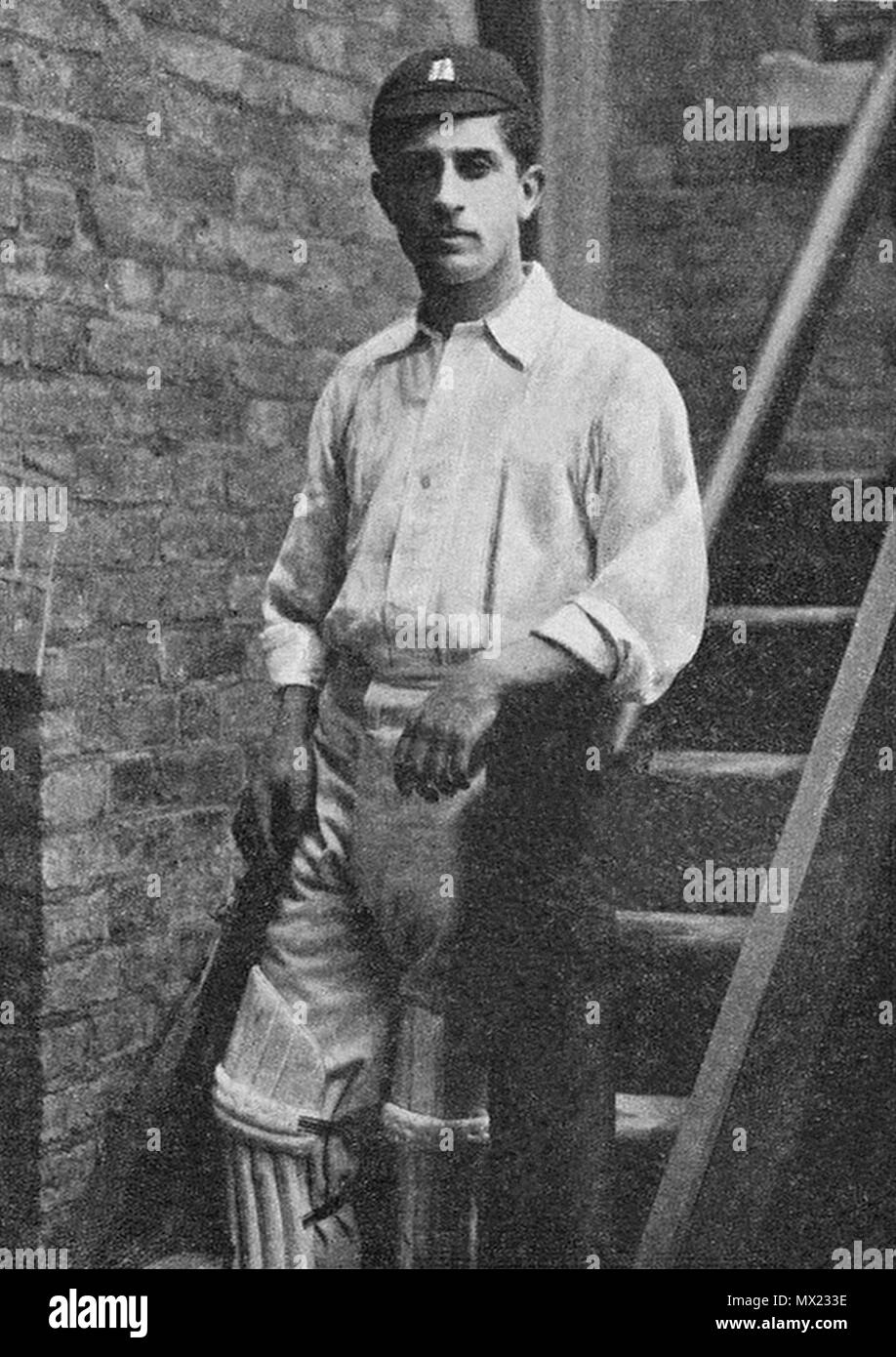 . Inglese: scansione di cricketer Willie Quaife . 1896. Foto di R W Thomas 508 W G Quaife Foto Stock