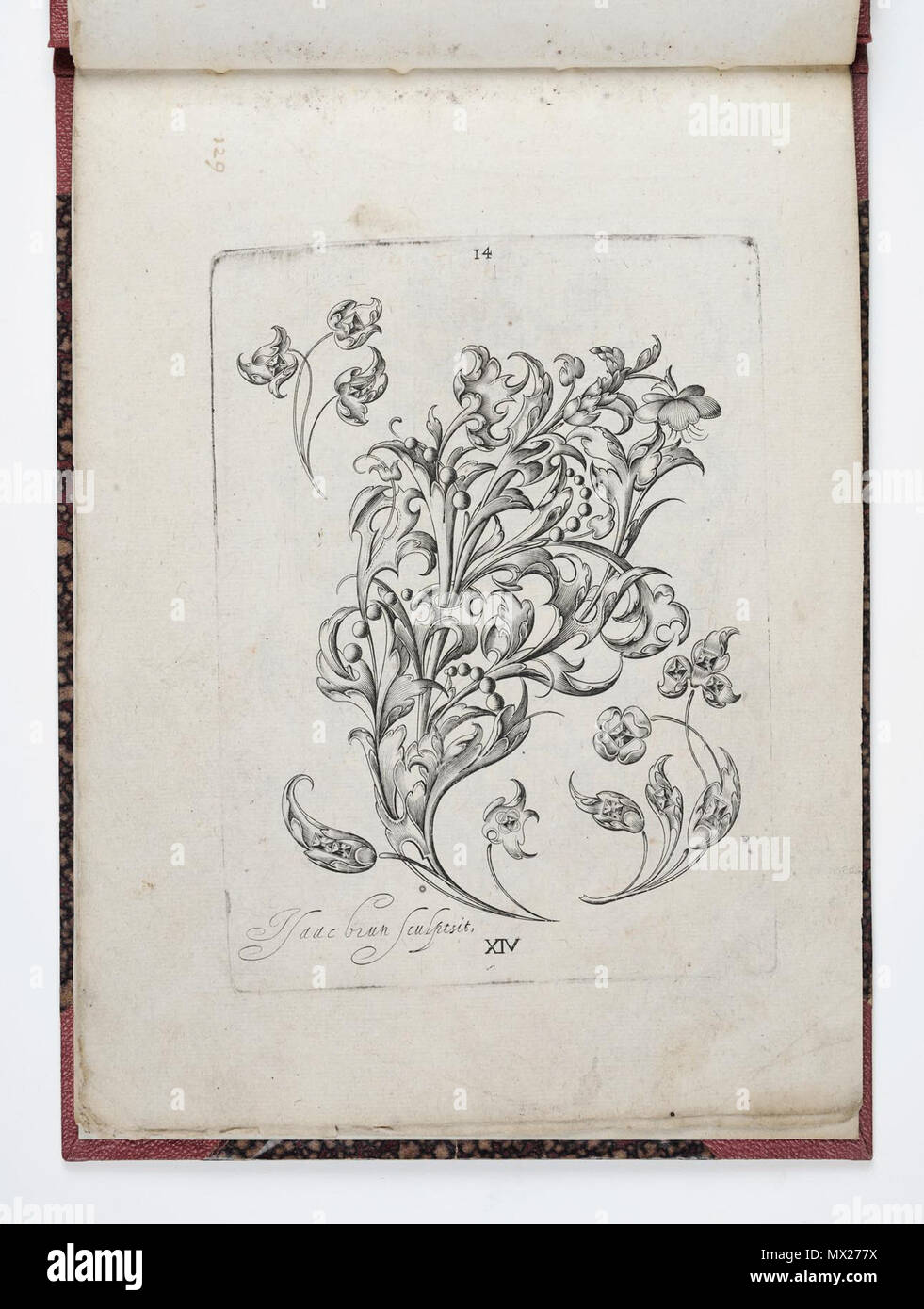 . Français : Isacco Brunn, d'après Pietro Symony, Tabula Gemmifera, eau-forte, 1621 . 27 agosto 2013, 09:18:26. Mathieu Bertola/Musées de la ville de Strasbourg 103 Brunn Tabula Gemmifera Foto Stock
