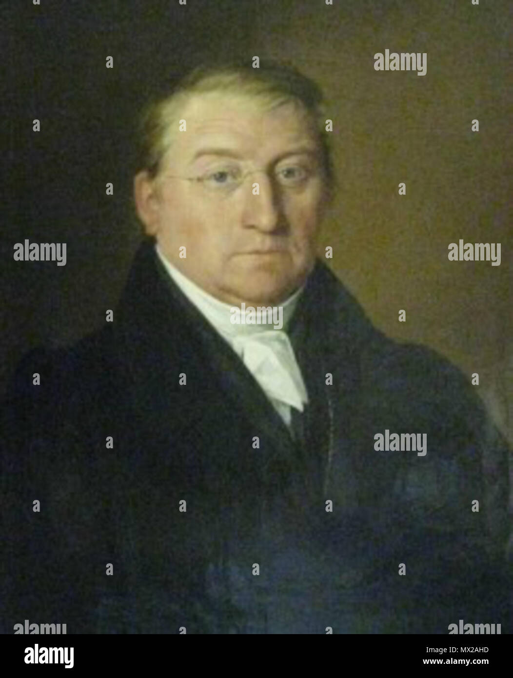 . Nederlands: Portret van George David Sangster (1778-1863) . 1844. Casparis Haanen (1778-1849) 239 George David Sangster porta Casparis Haanen (1778-1849) Foto Stock