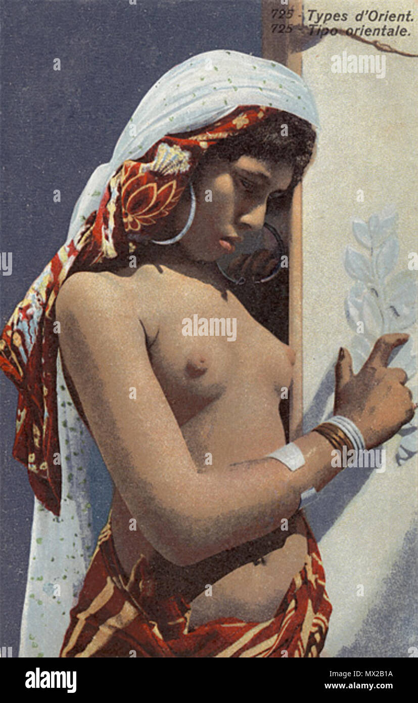 . Français : 725 - Tipi d'Orient. Español: Tipo de jovencita. 1910s?. Lehnert & Landrock 18 725 - Tipi d'Orient Foto Stock