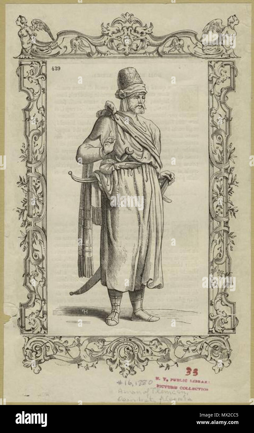 . Inglese: Mid-Manhattan Raccolta di immagini / Costume -- regionale -- - algerino un uomo di Tlemcen . Data sconosciuta. 20 sconosciuto un uomo di Tlemcen Zenata Foto Stock