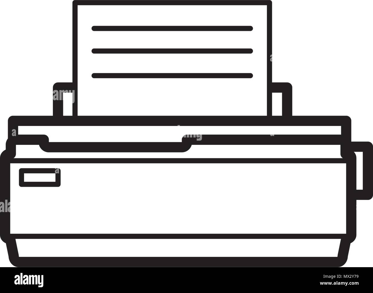 Icona stampante template vettoriale Illustrazione Vettoriale