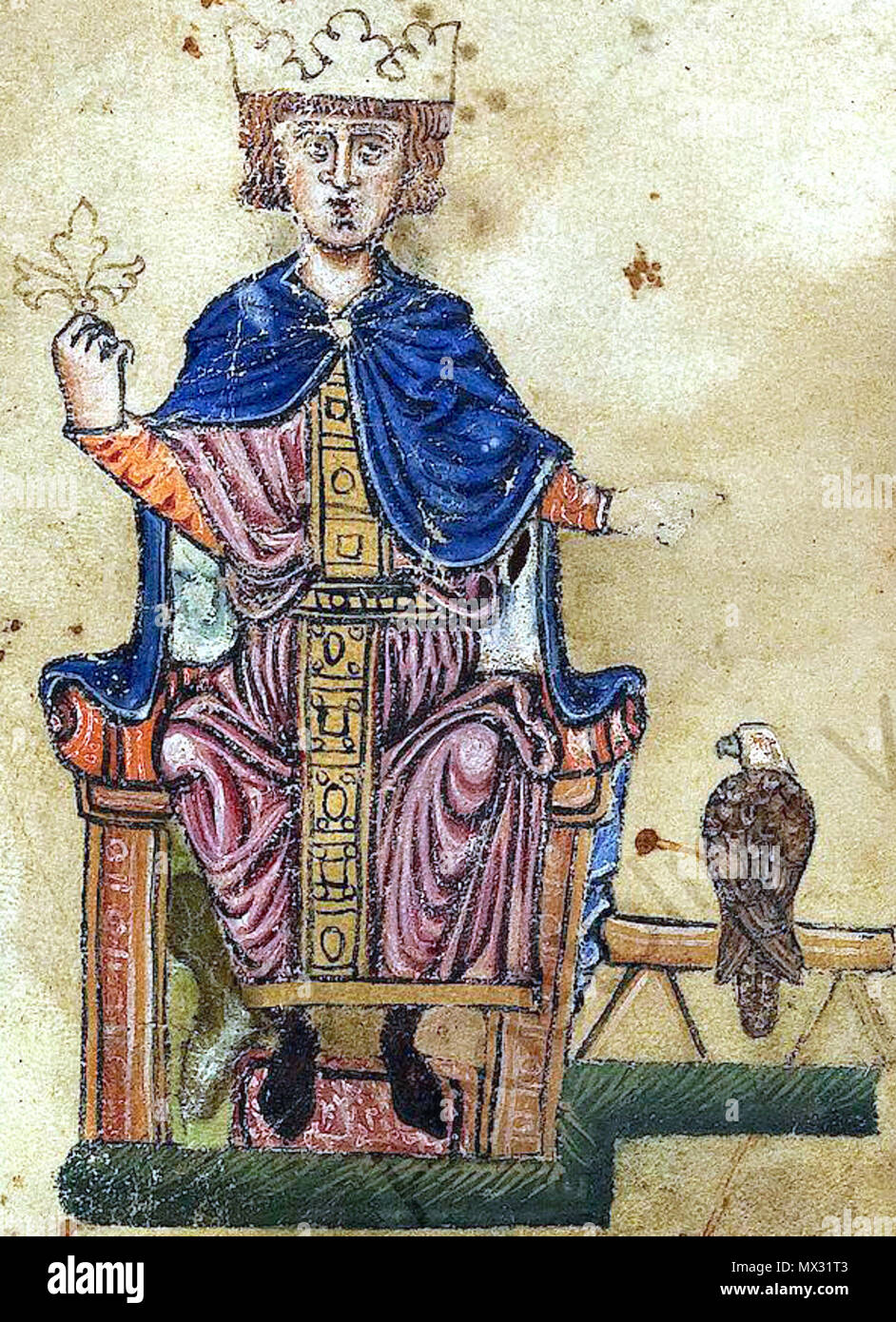 220 Federico II e eagle Foto Stock